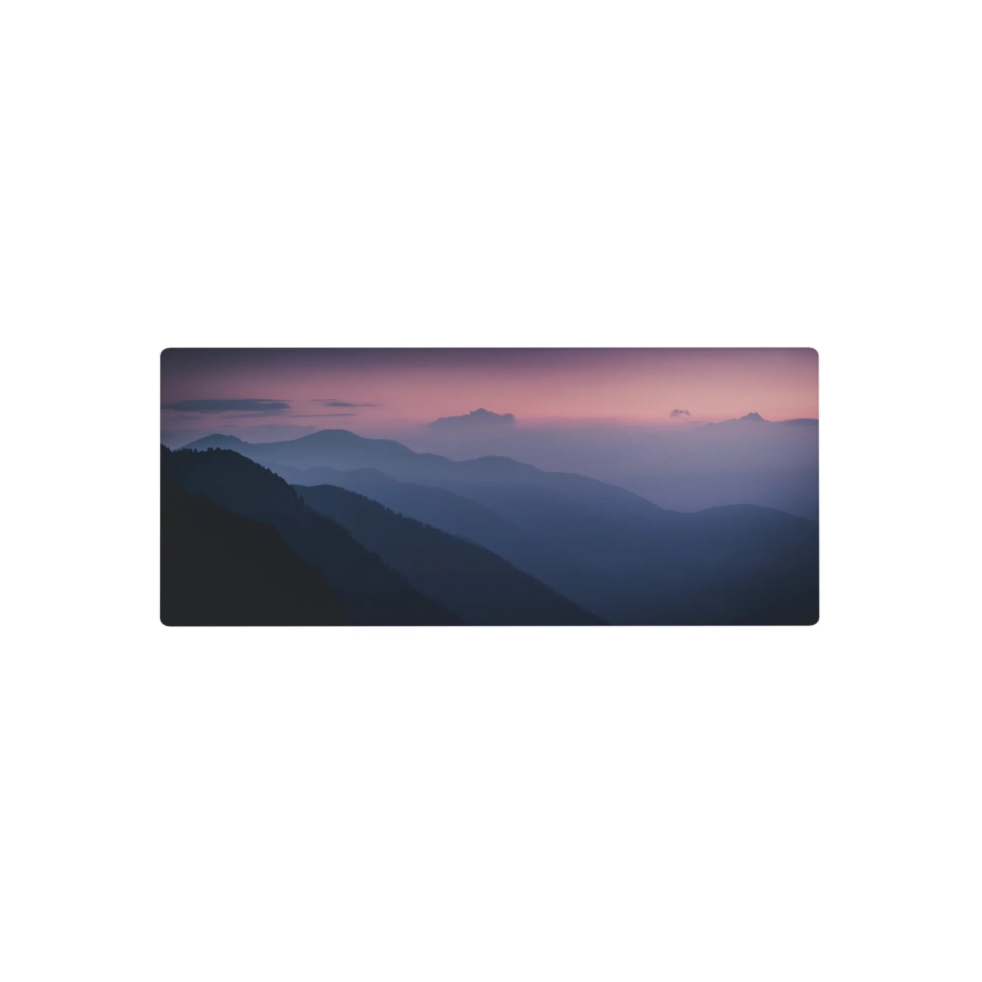 Nature Landscapes Deskmat | Mousepad | Deskpad - Twilight Peaks