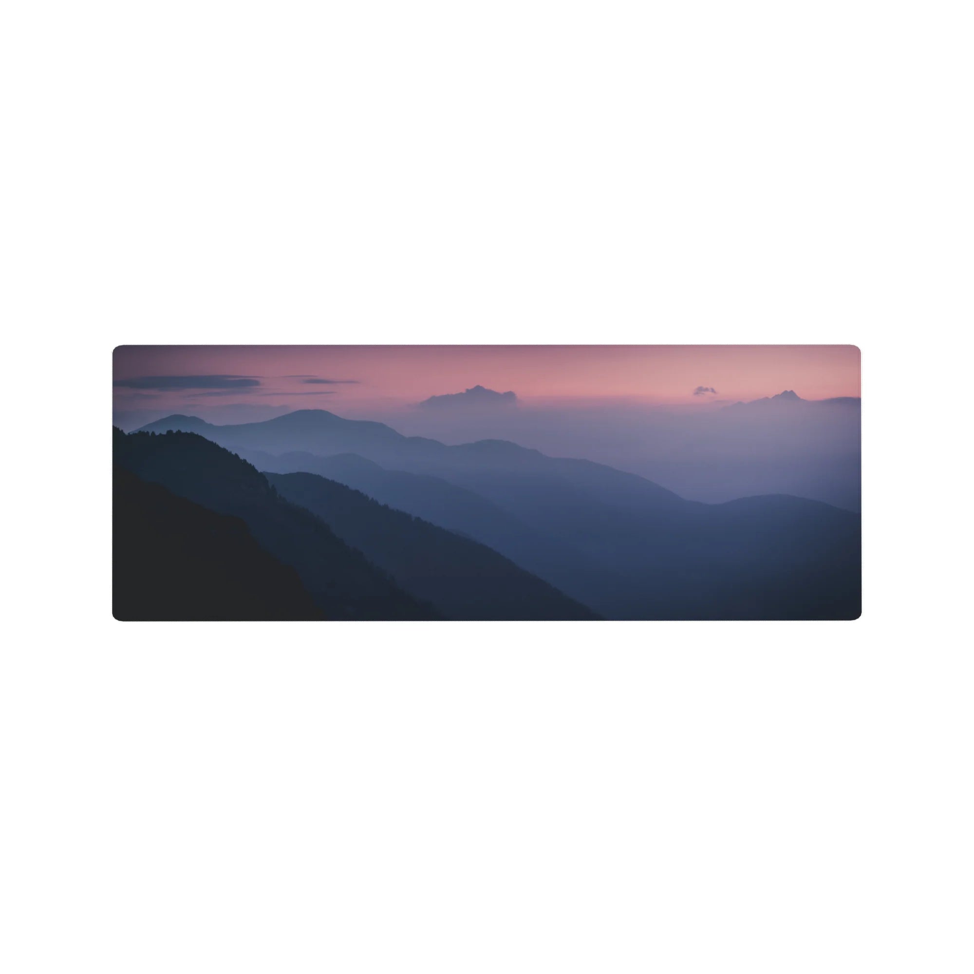 Nature Landscapes Deskmat | Mousepad | Deskpad - Twilight Peaks