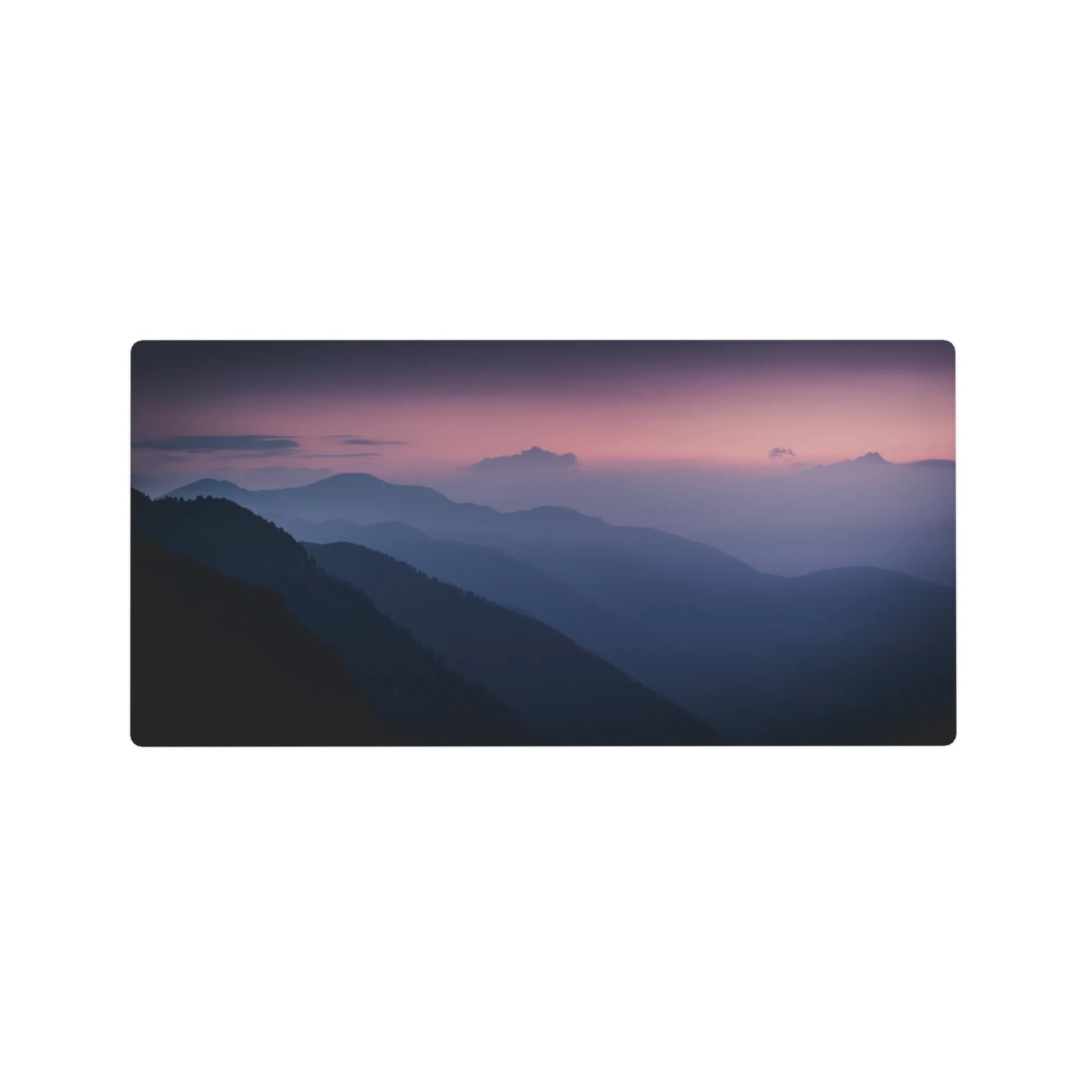 Nature Landscapes Deskmat | Mousepad | Deskpad - Twilight Peaks