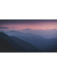 Nature Landscapes Deskmat | Mousepad | Deskpad - Twilight Peaks