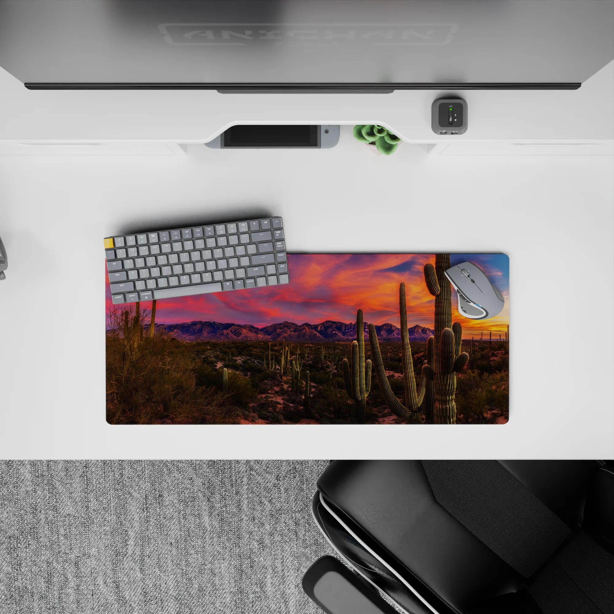 Nature Landscapes Deskmat | Mousepad | Deskpad - Desert Glow