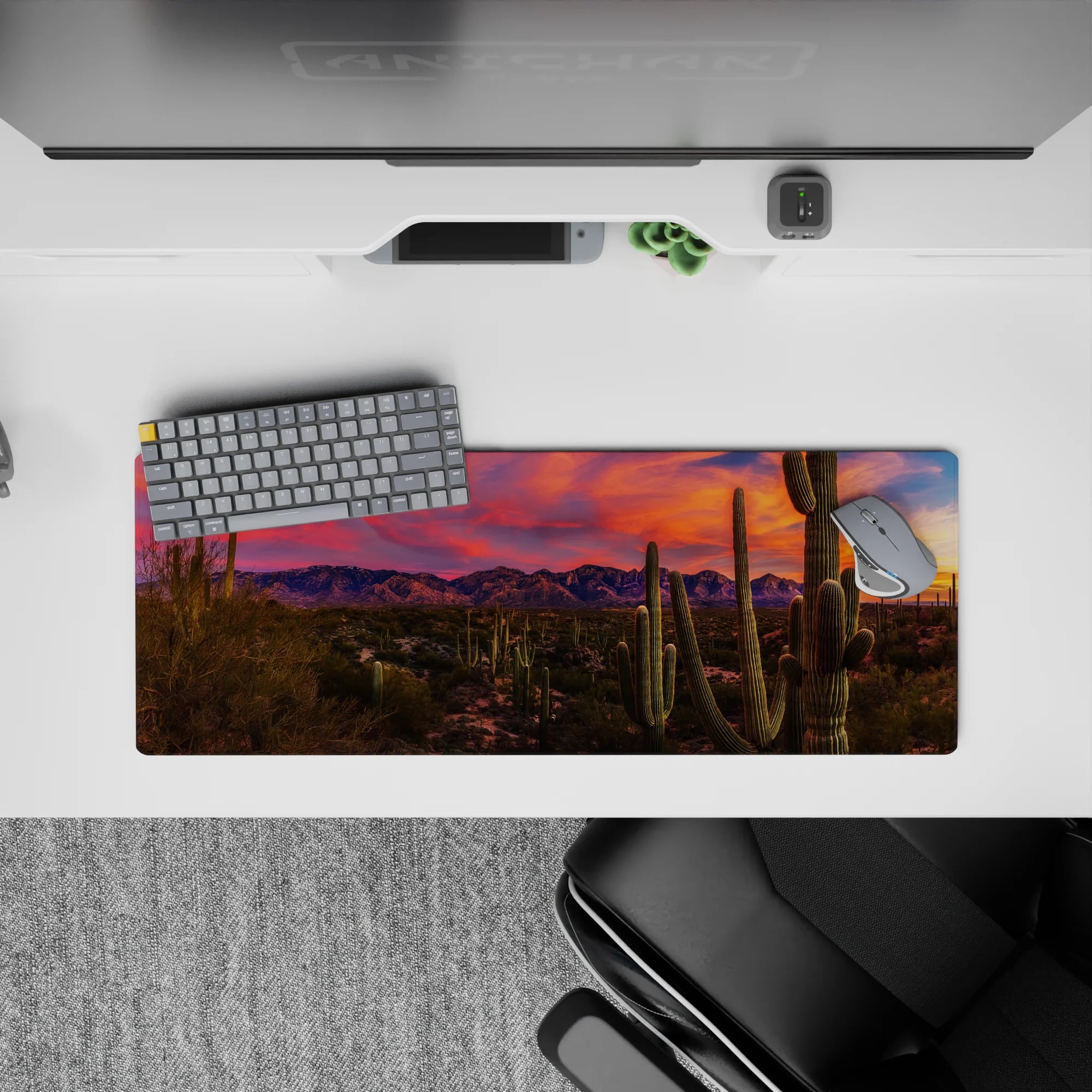 Nature Landscapes Deskmat | Mousepad | Deskpad - Desert Glow