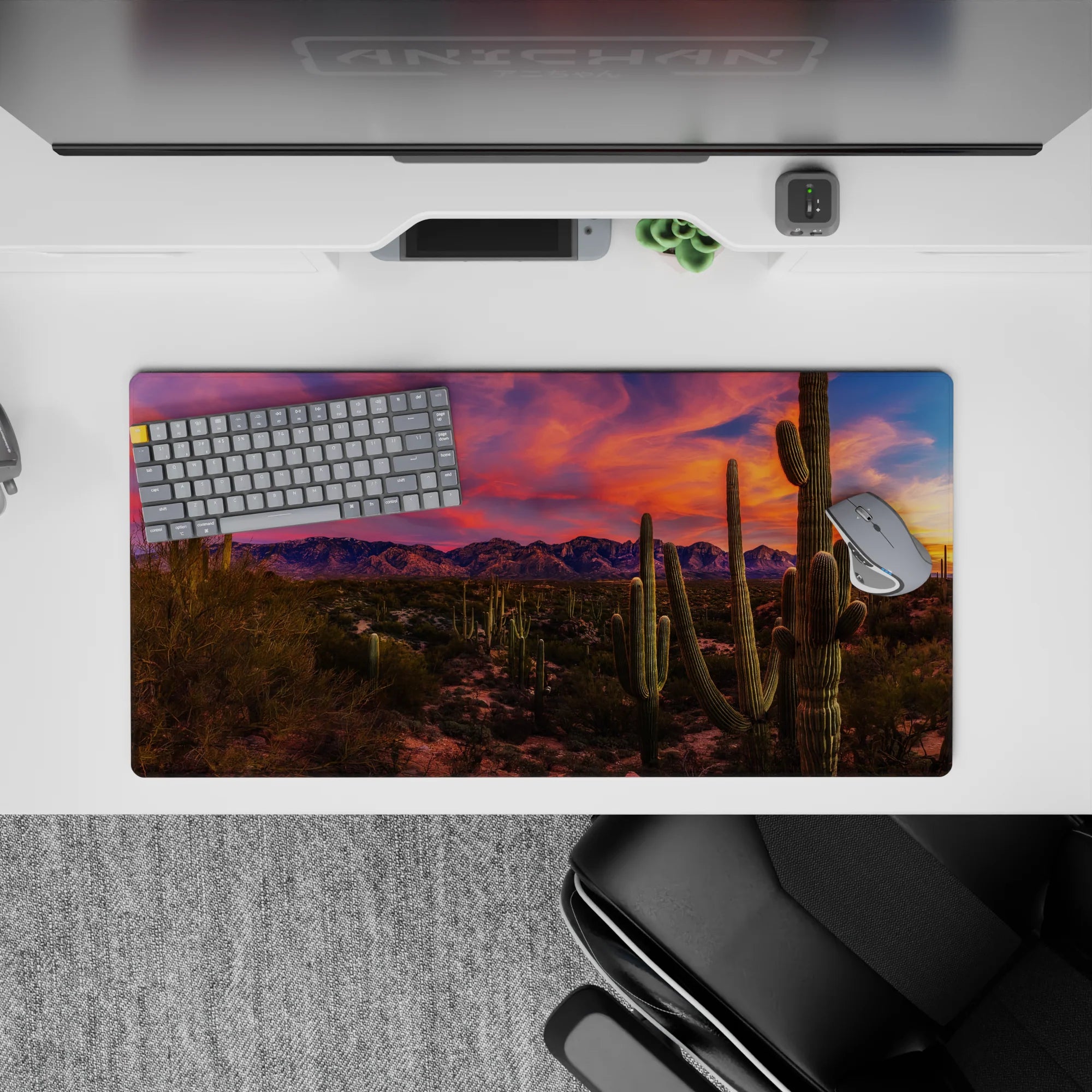 Nature Landscapes Deskmat | Mousepad | Deskpad - Desert Glow