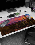 Nature Landscapes Deskmat | Mousepad | Deskpad - Desert Glow