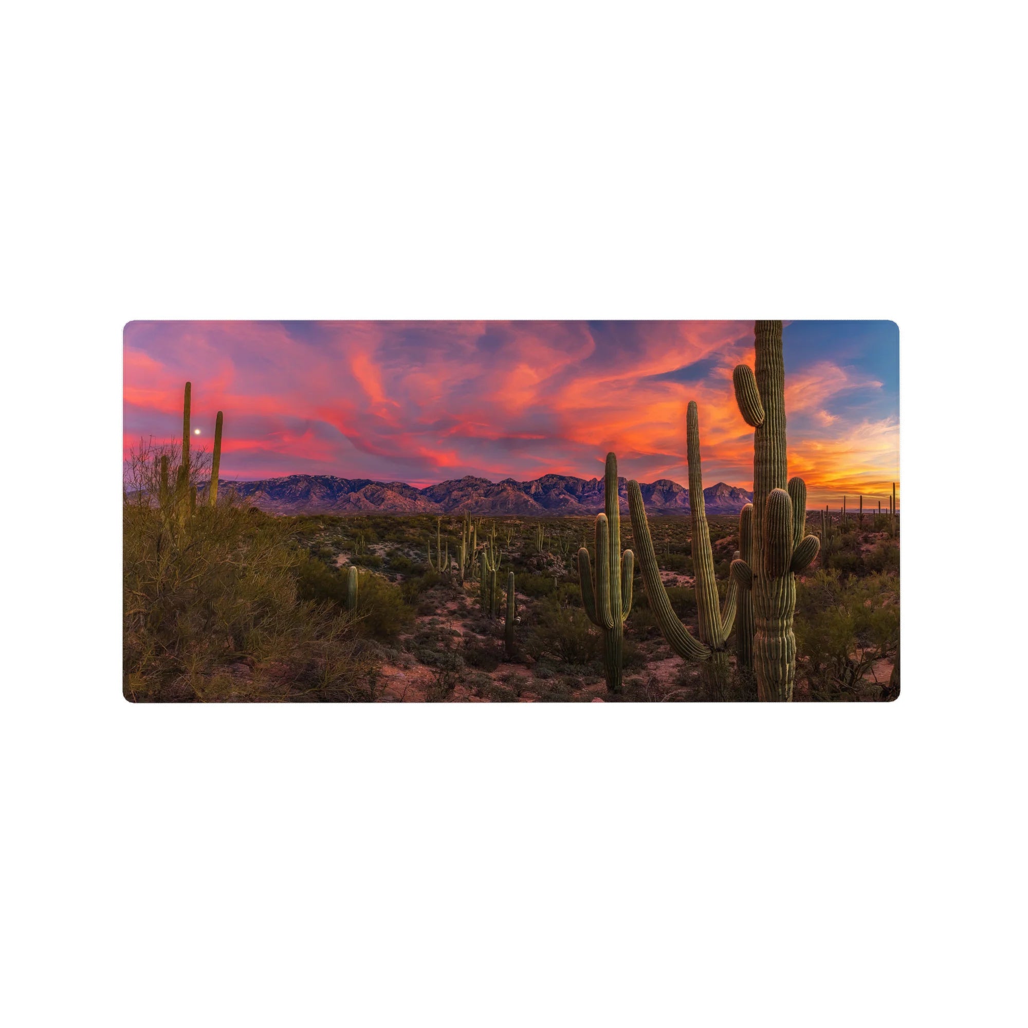 Nature Landscapes Deskmat | Mousepad | Deskpad - Desert Glow