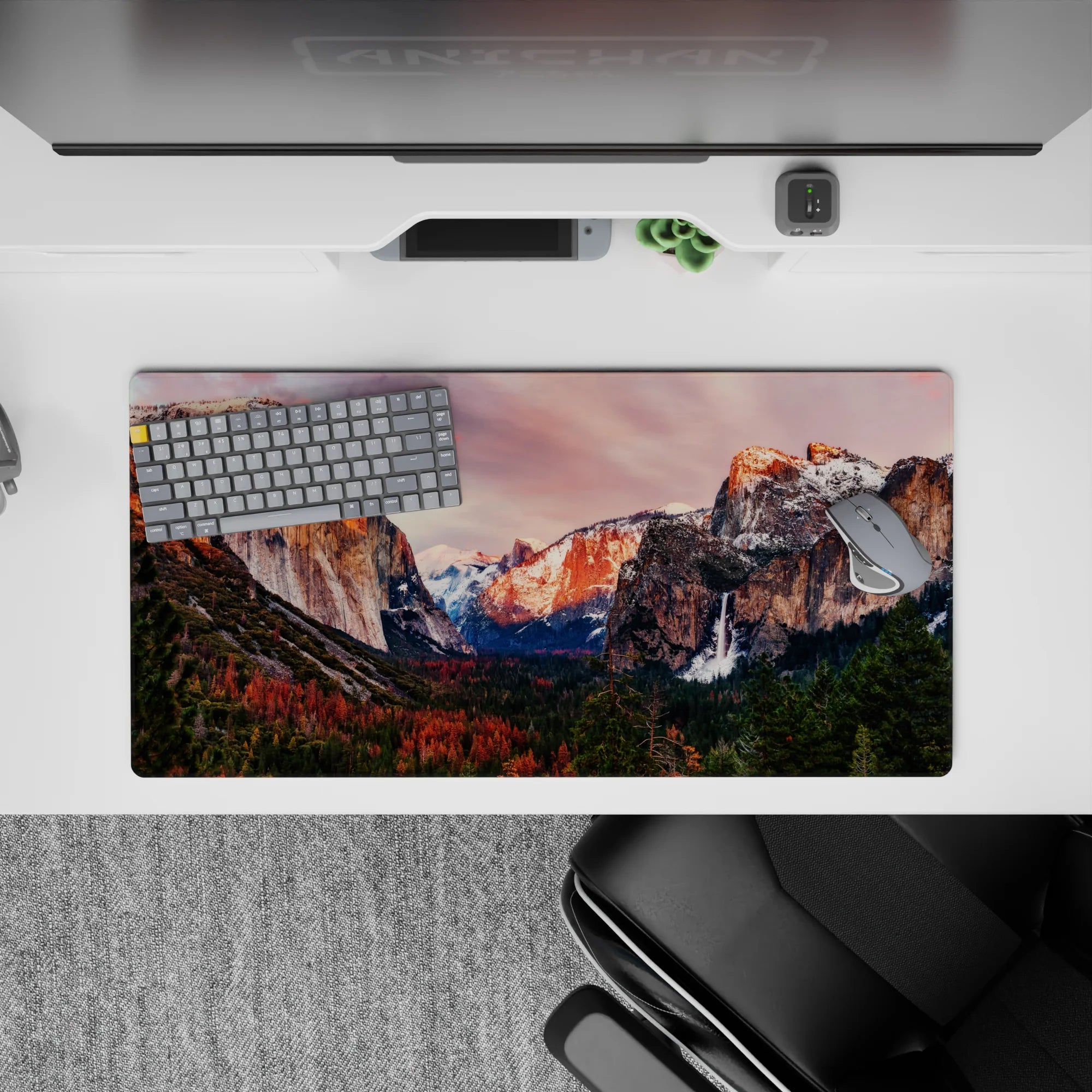 Nature Landscapes Deskmat | Mousepad | Deskpad - Mountain Majesty