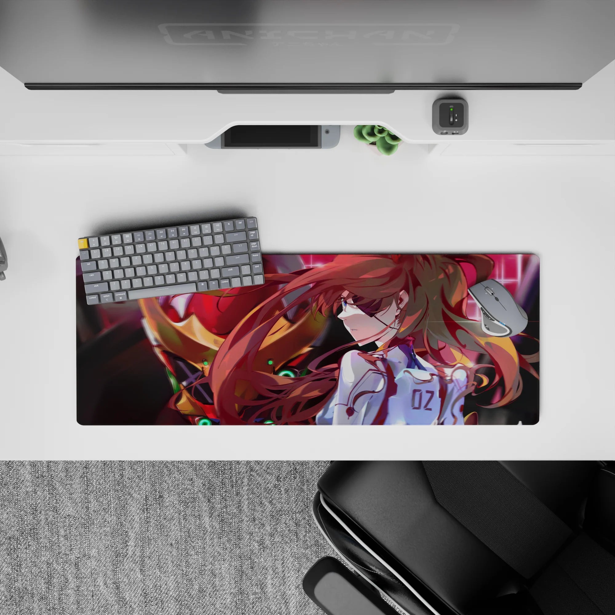 Evangelion - Anime Mouse Pad and Desk Pad - Asuka’s Last Stand - AniChan