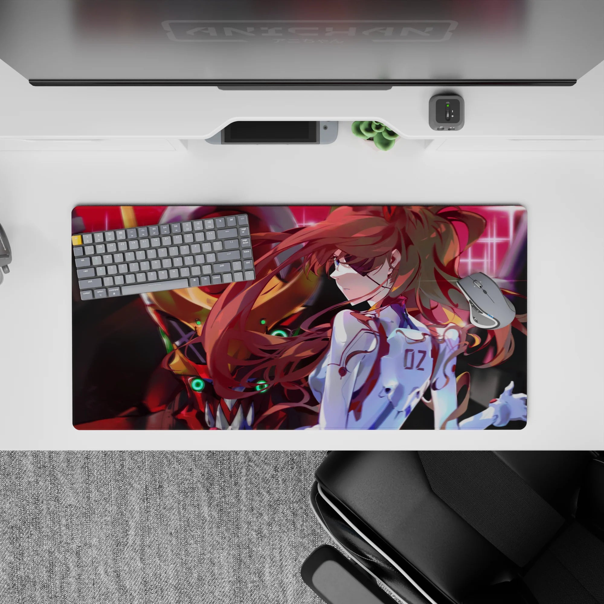 Evangelion - Anime Mouse Pad and Desk Pad - Asuka’s Last Stand - AniChan