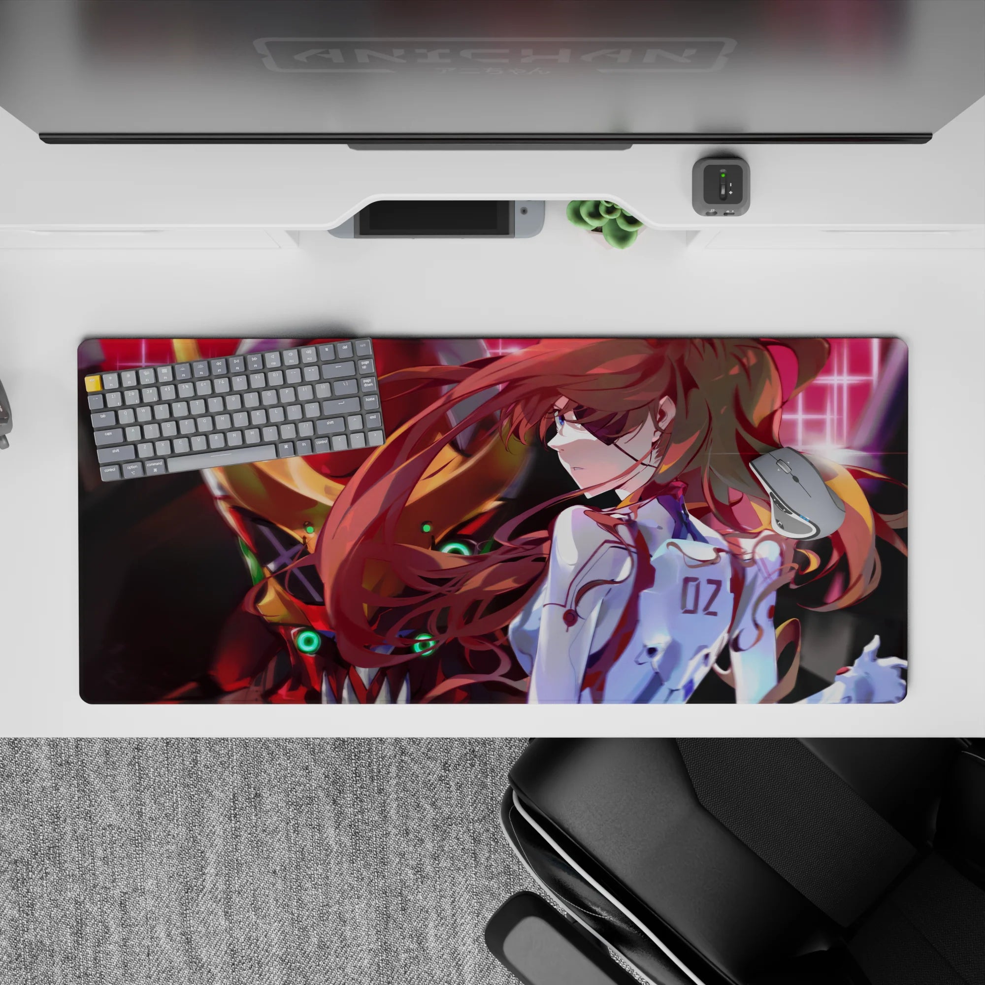 Evangelion - Anime Mouse Pad and Desk Pad - Asuka’s Last Stand - AniChan