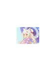 14x10 inches classic anime girl mouse pad with fox ears, pink floral yukata, and purple parasol.
