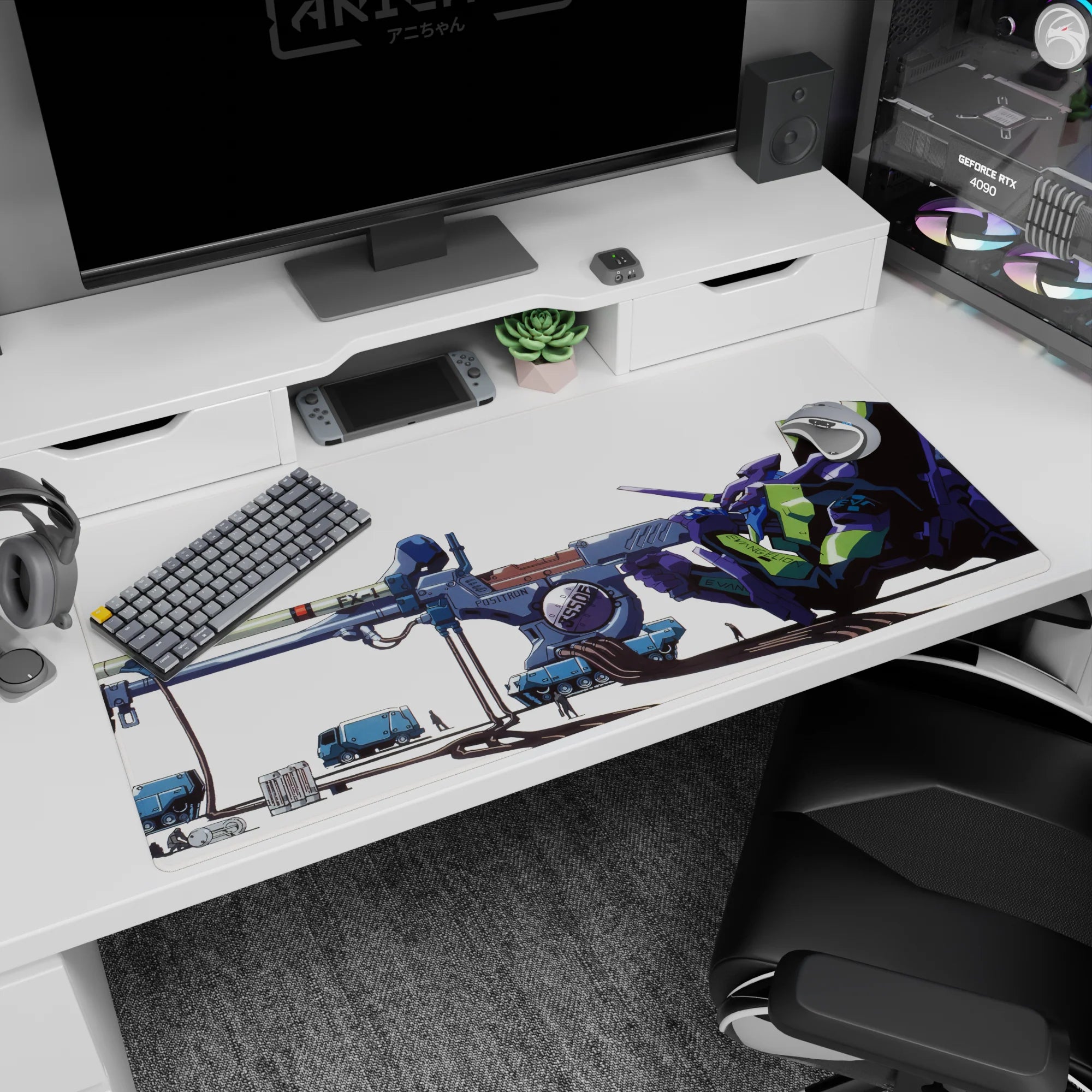 Evangelion - Anime Mouse Pad and Desk Pad - EVA-01 Positron Precision - AniChan