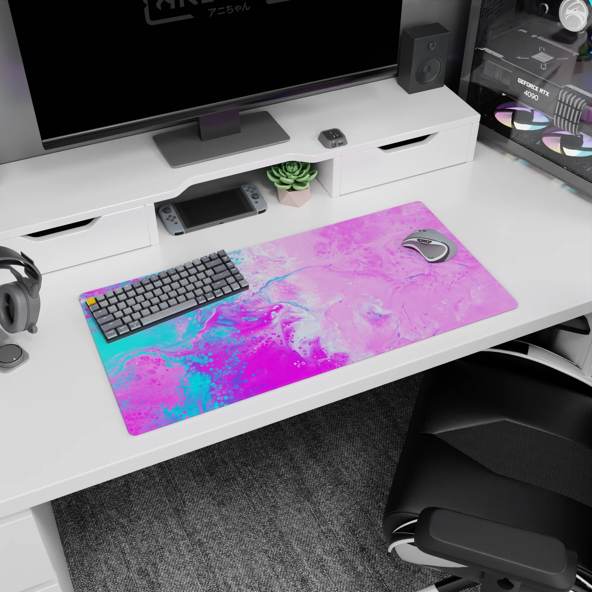 Abstract Deskmat | Mousepad | Deskpad - Liquid Dream - AniChan