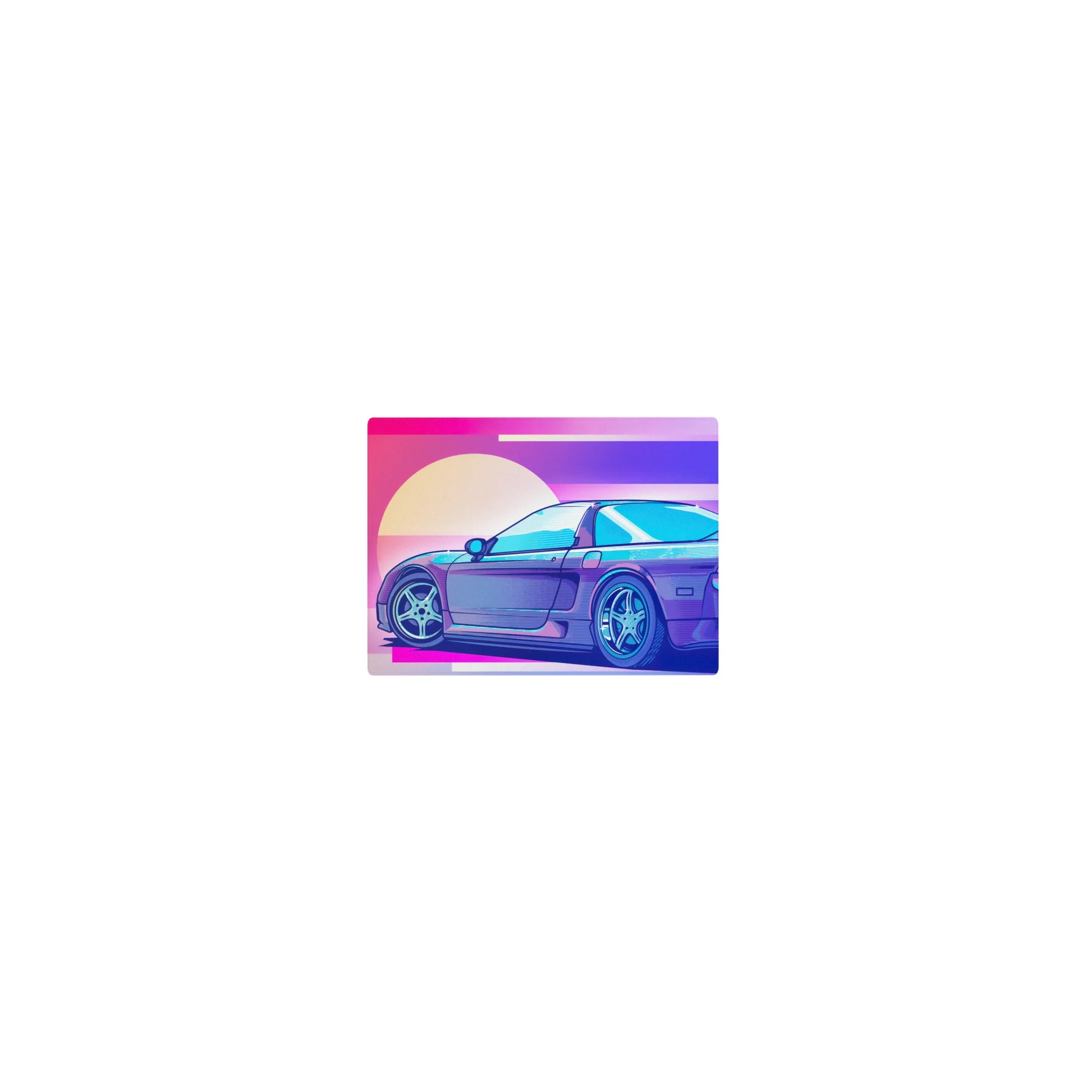 Retrowave - Vaporwave Deskmat | Mousepad | Deskpad - Neon Racer Drift - AniChan