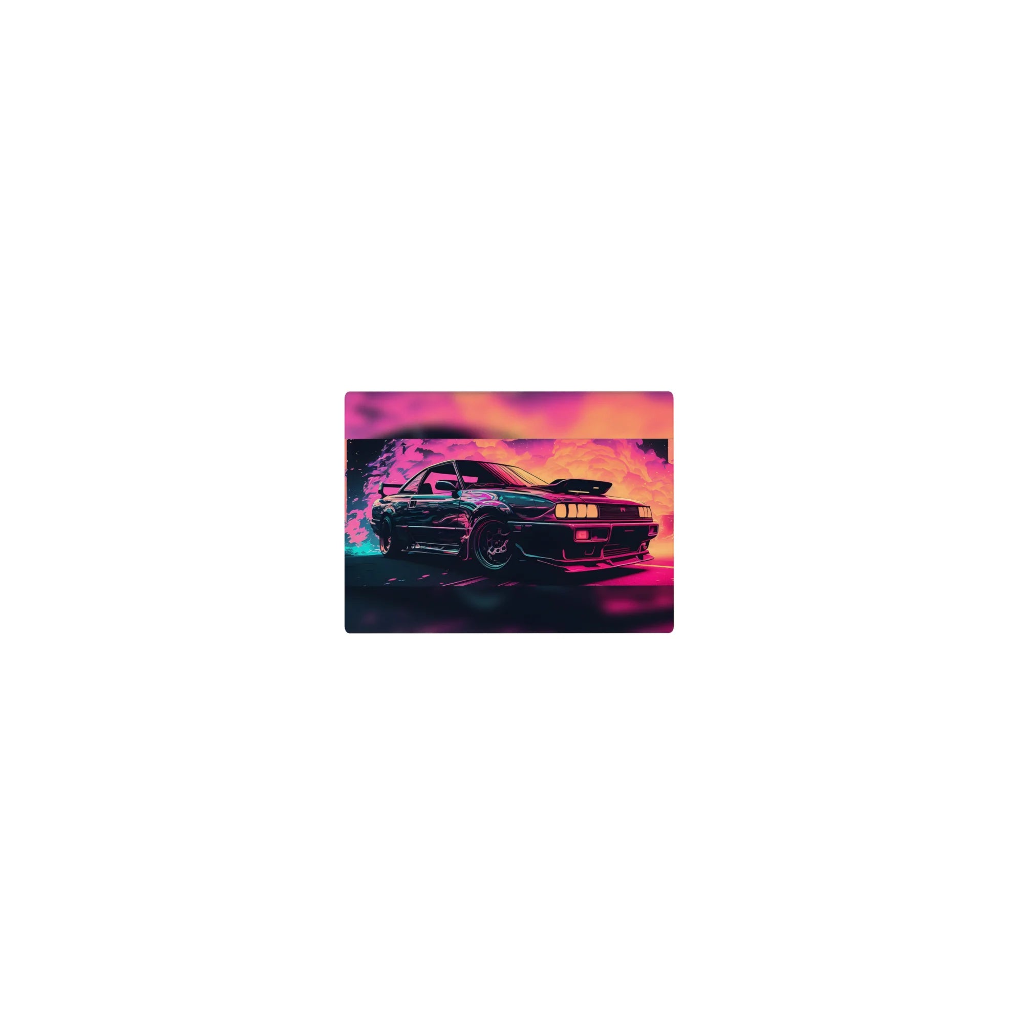 Retrowave-Vaporwave Deskmat | Mousepad | Deskpad - Neon Turbo Drift - AniChan