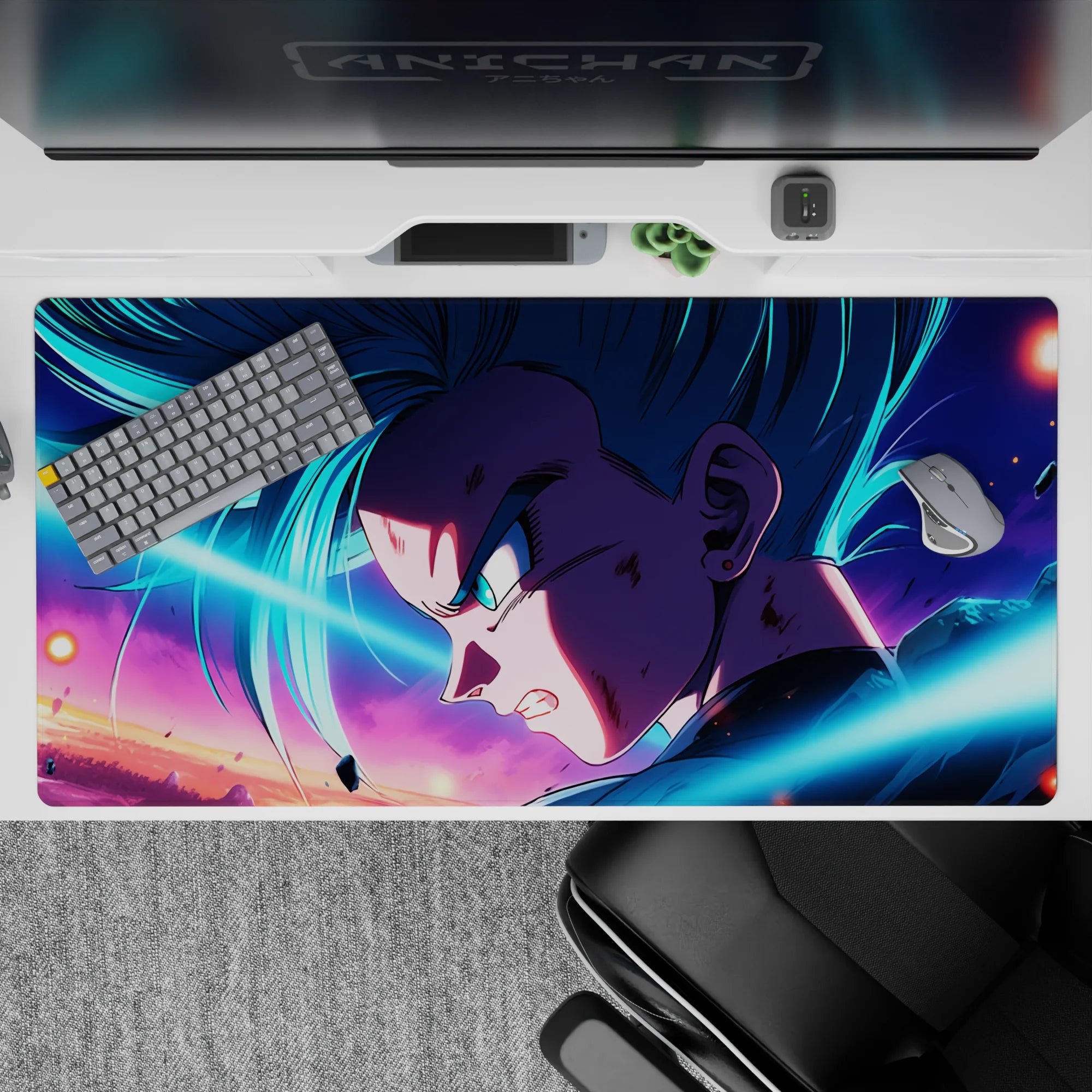 Dragon Ball Deskmat | Mousepad | Deskpad - Super Saiyan Rage - AniChan