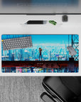 Evangelion - Anime Mouse Pad and Desk Pad - Cyberpunk Asuka Skyline - AniChan