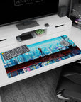 Evangelion - Anime Mouse Pad and Desk Pad - Cyberpunk Asuka Skyline - AniChan