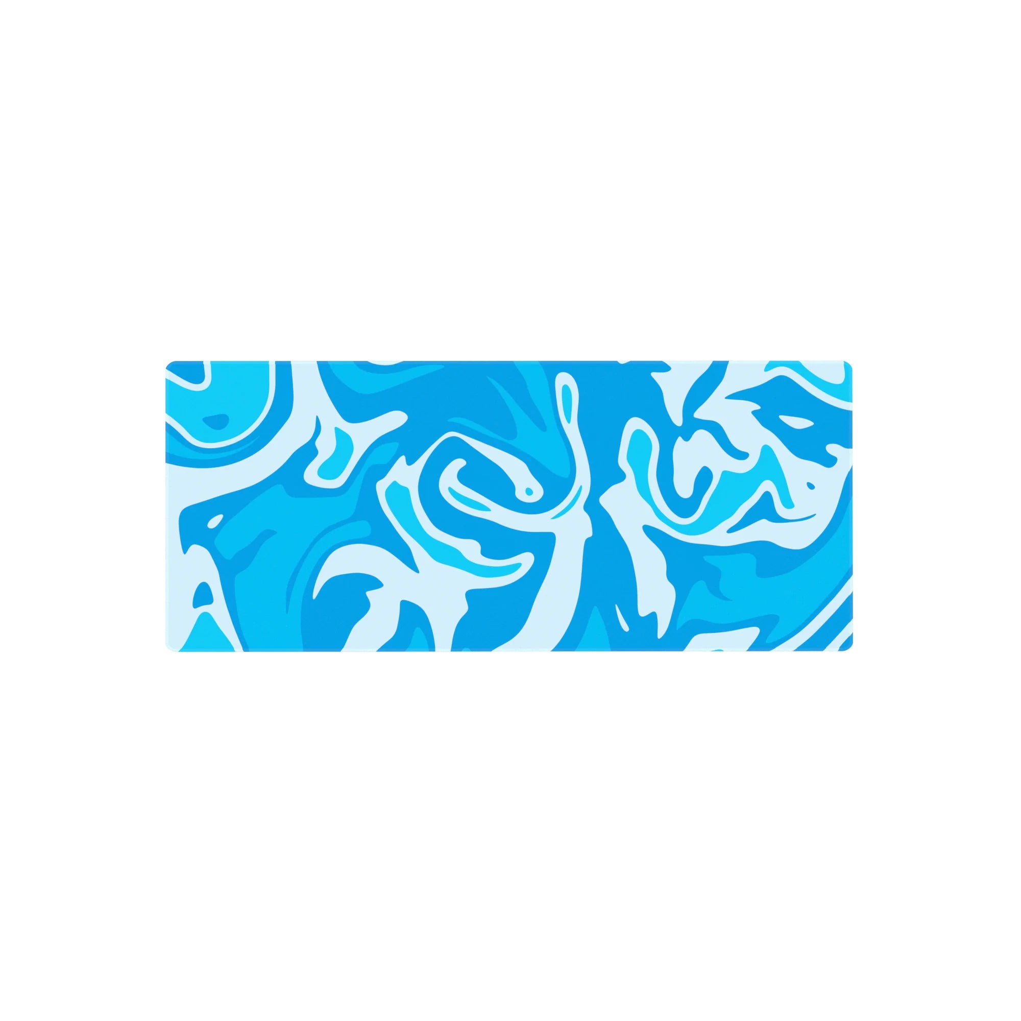 Abstract Deskmat | Mousepad | Deskpad - Liquid Blue Flow - AniChan