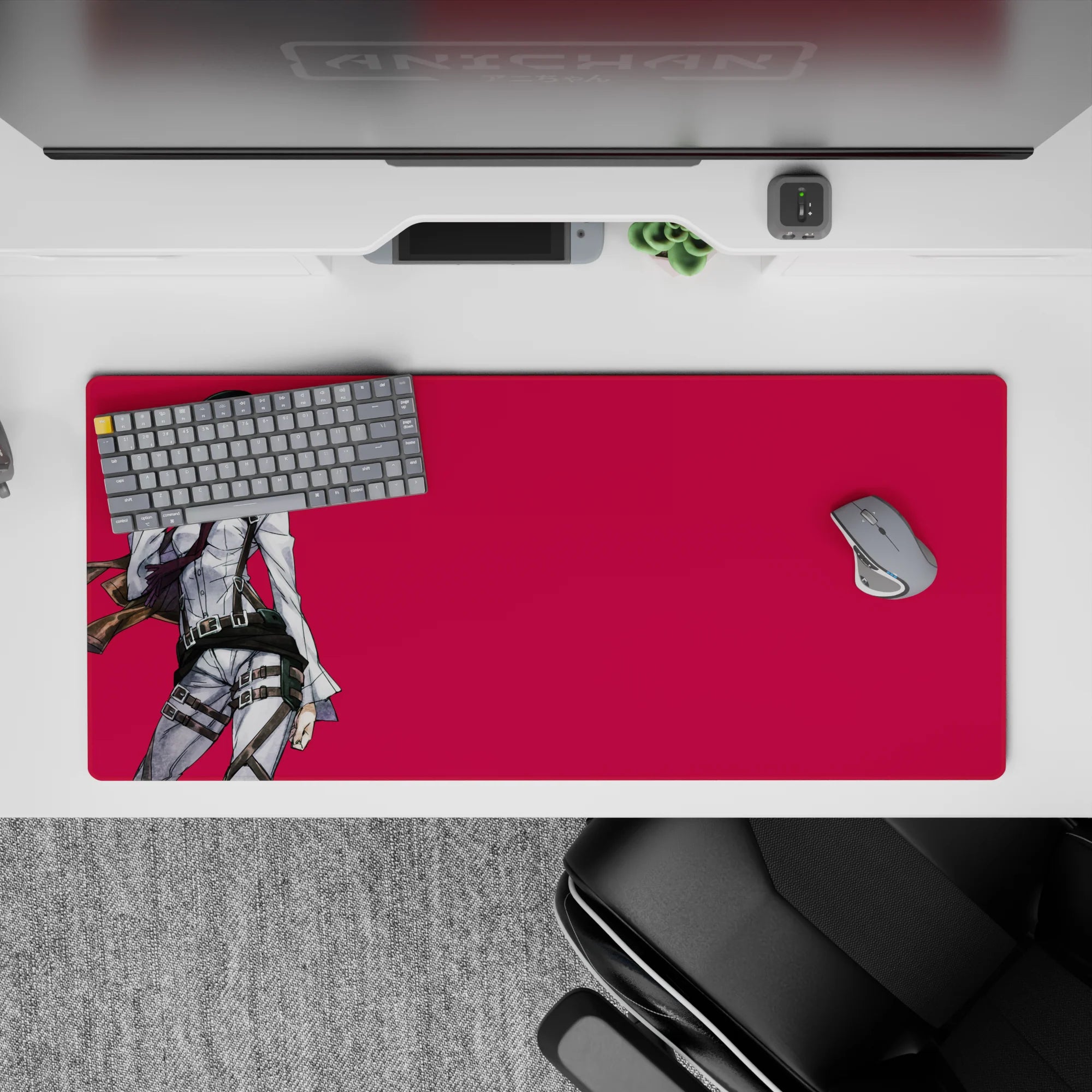 Attack on Titan - Anime Mouse Pad and Desk Pad - Mikasa Crimson Resolve - AniChan