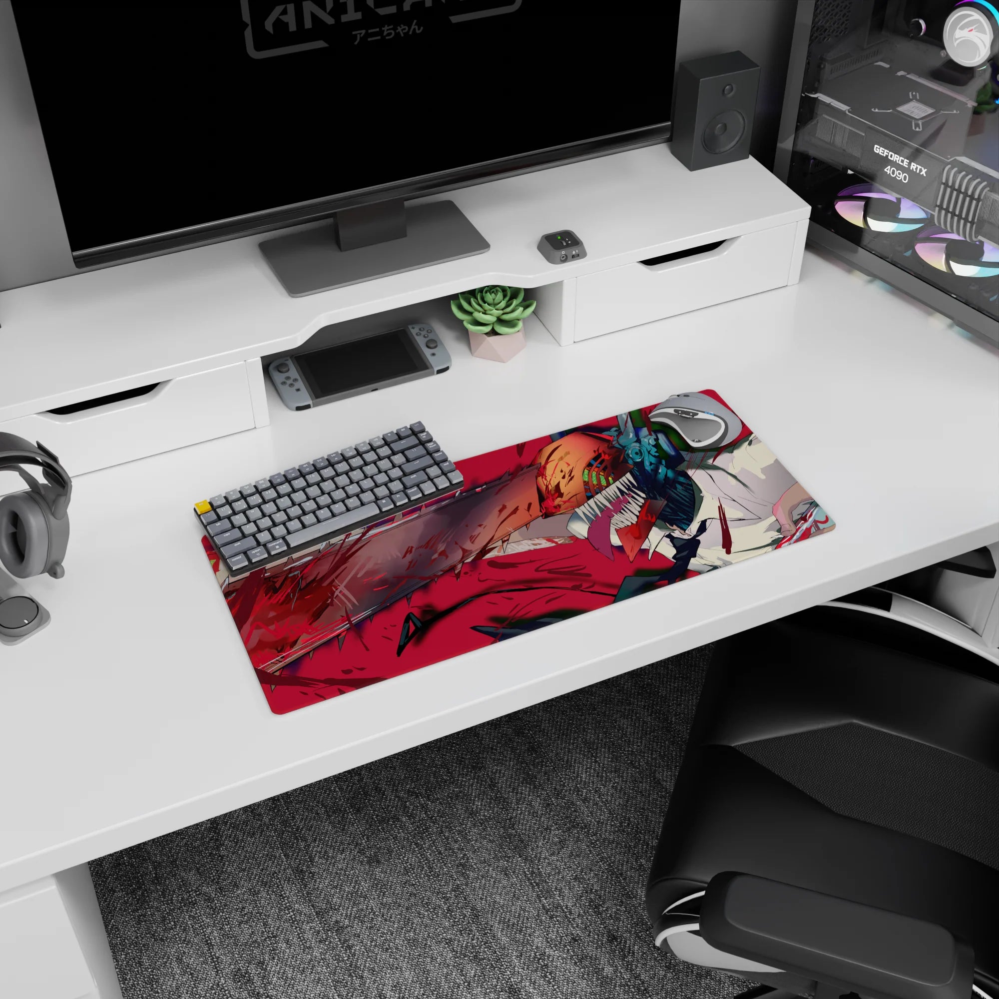 Chainsaw Man - Anime Mouse Pad and Desk Pad - True Carnage - AniChan