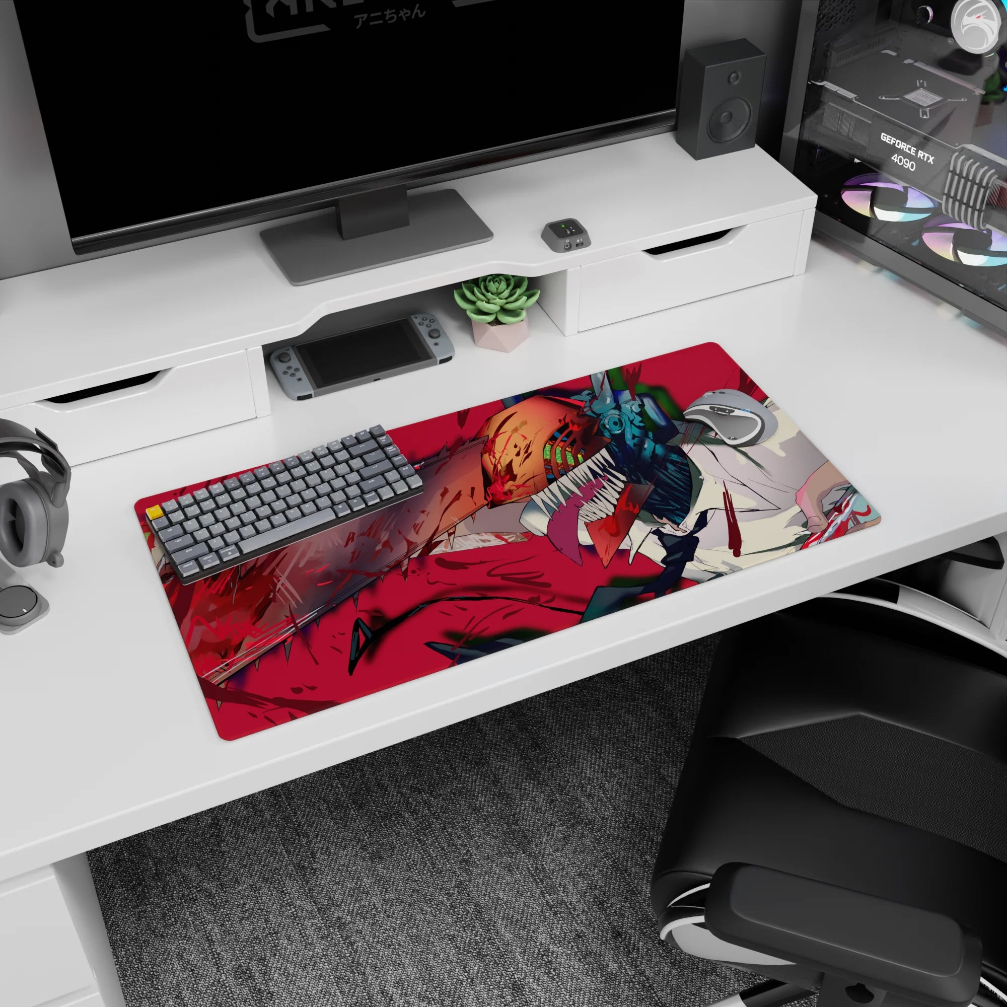 Chainsaw Man - Anime Mouse Pad and Desk Pad - True Carnage - AniChan