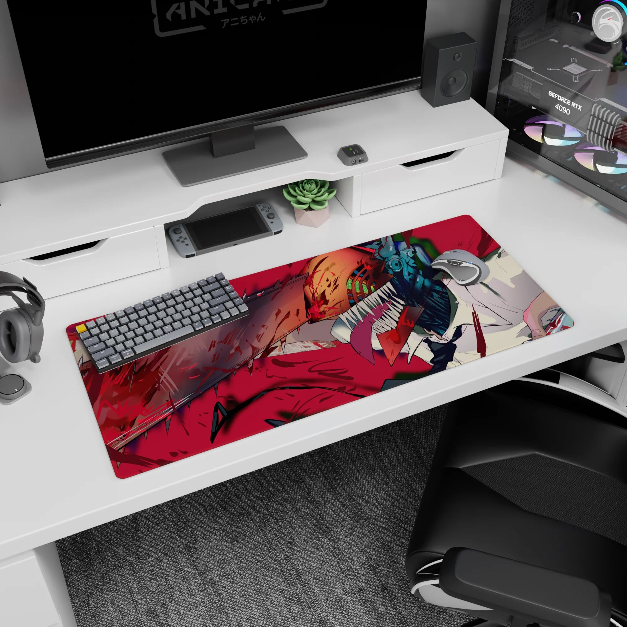 Chainsaw Man - Anime Mouse Pad and Desk Pad - True Carnage - AniChan