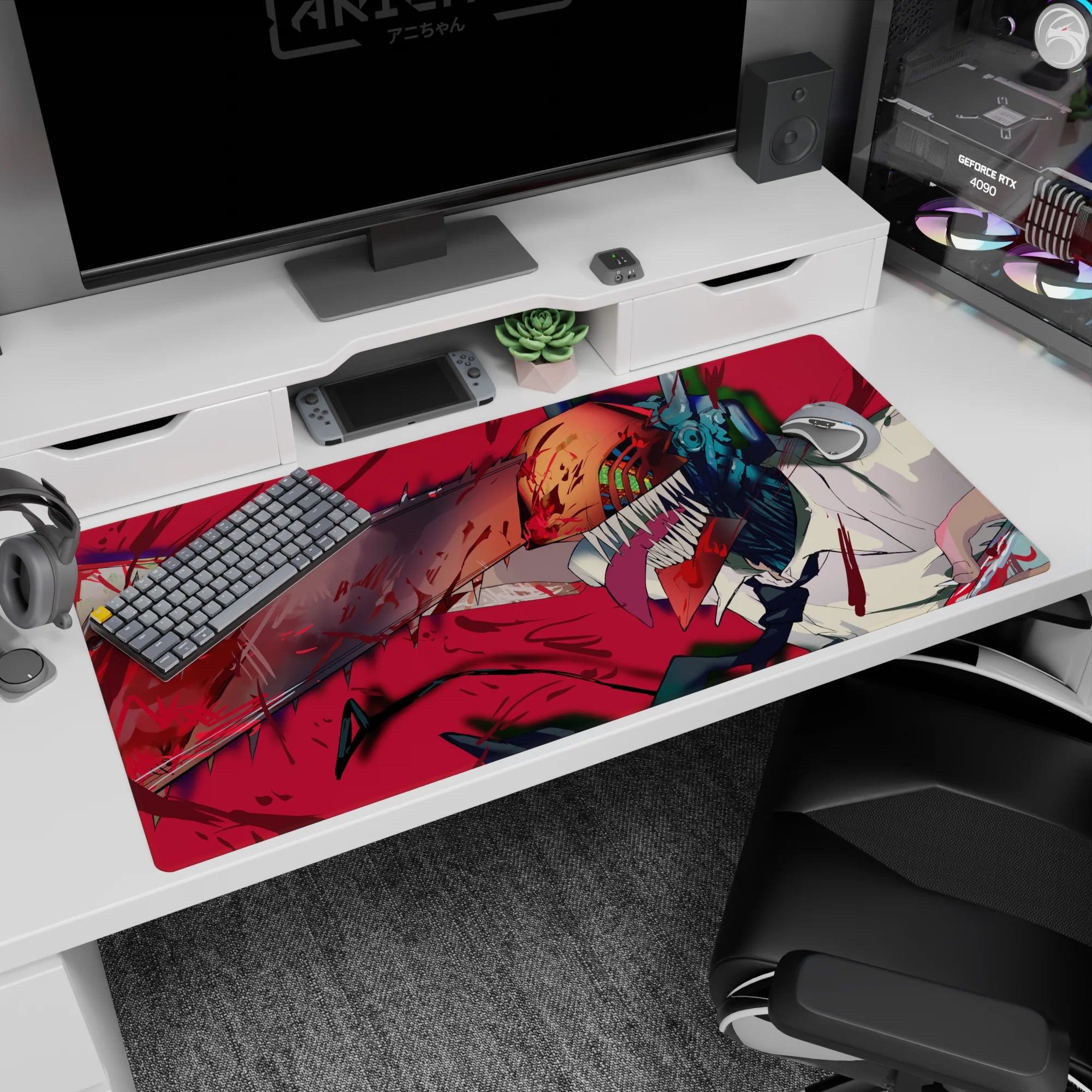 Chainsaw Man - Anime Mouse Pad and Desk Pad - True Carnage - AniChan