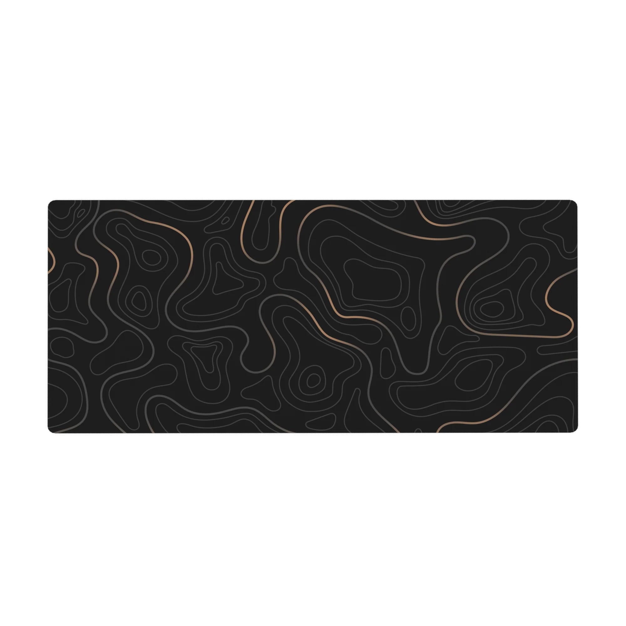 Topographic (Topo) Deskmat | Mousepad | Deskpad - Golden Topographic Dreams - AniChan