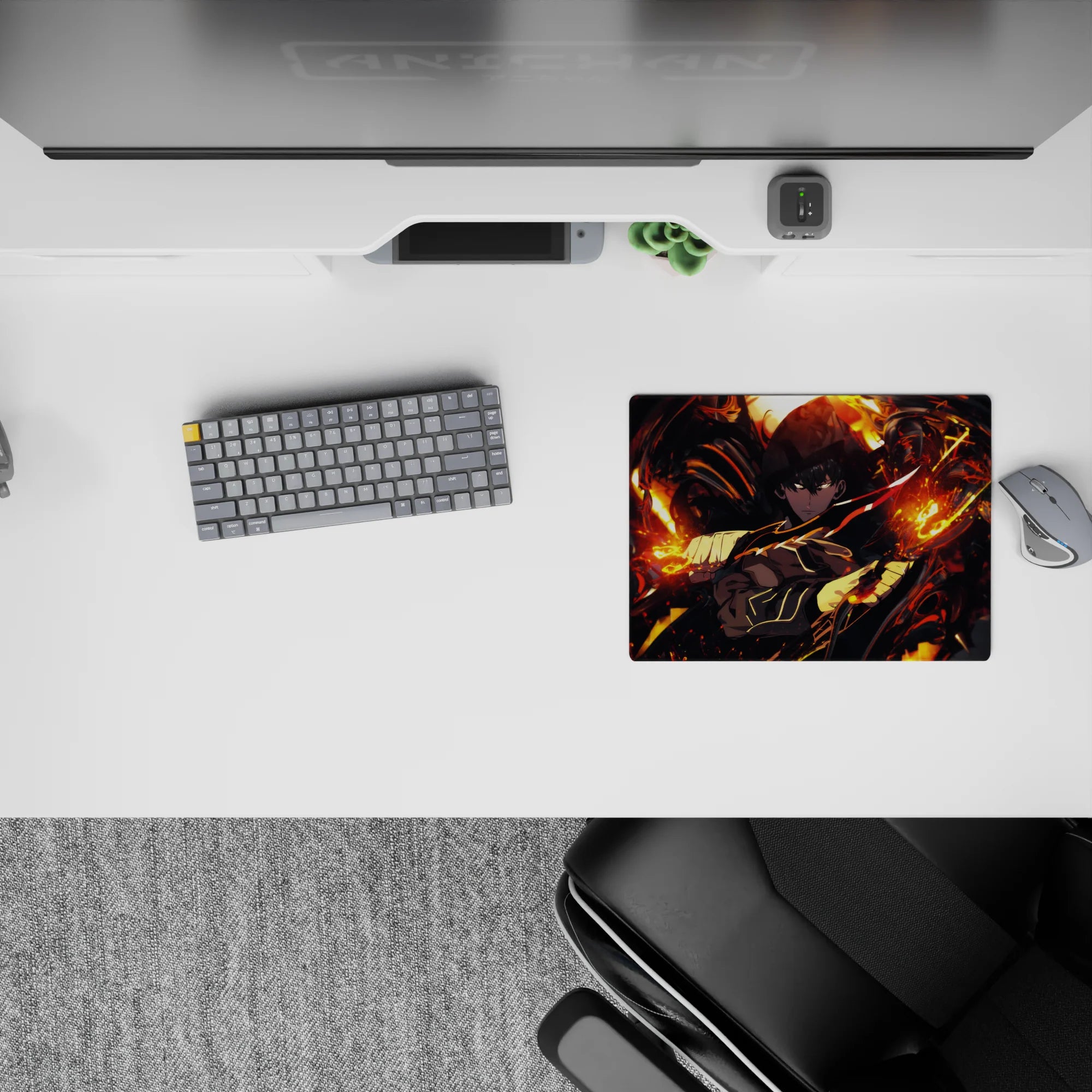 Solo Leveling Deskmat | Mousepad | Deskpad - Blazing Fury Ascend