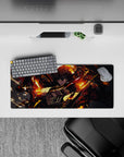 Solo Leveling Deskmat | Mousepad | Deskpad - Blazing Fury Ascend