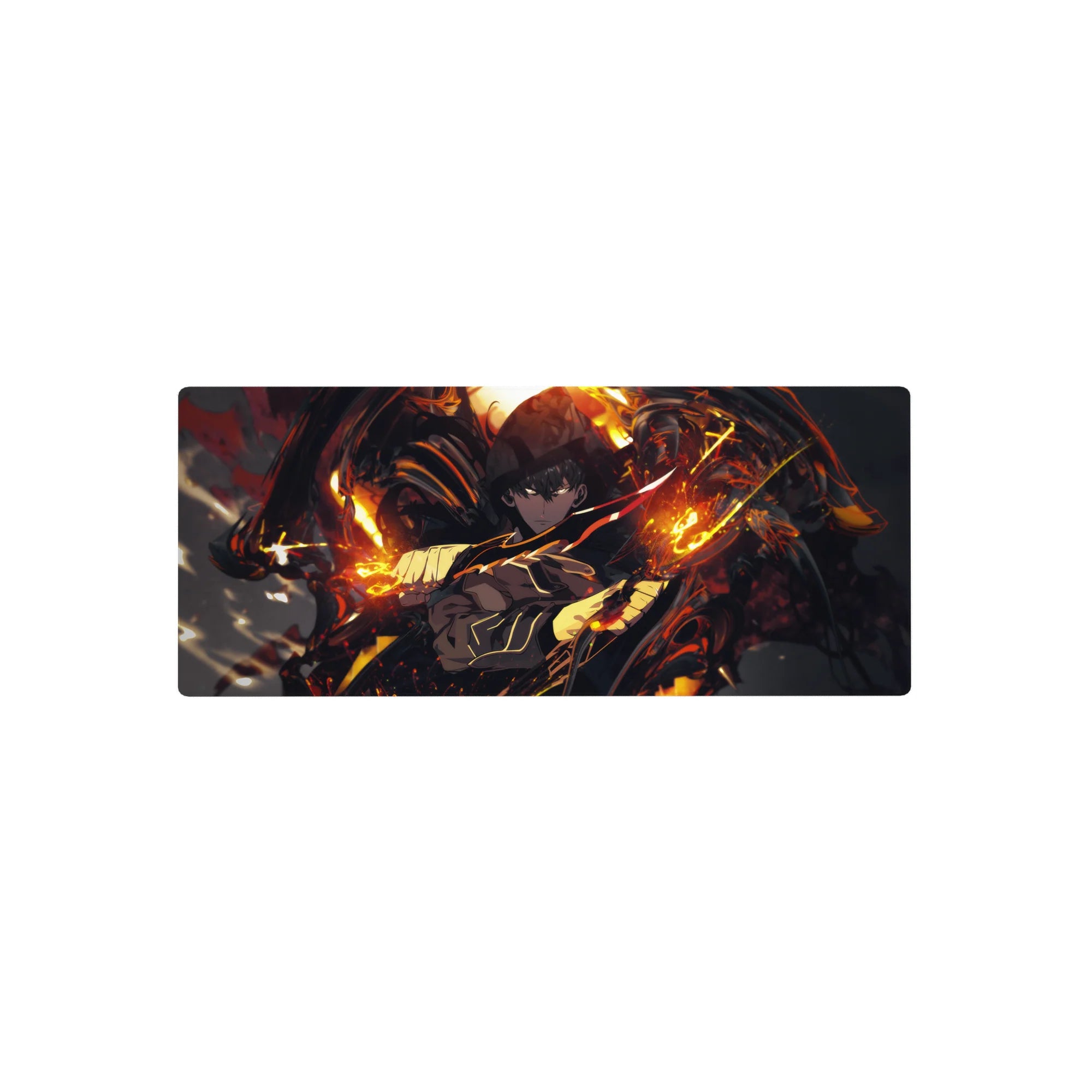 Solo Leveling Deskmat | Mousepad | Deskpad - Blazing Fury Ascend