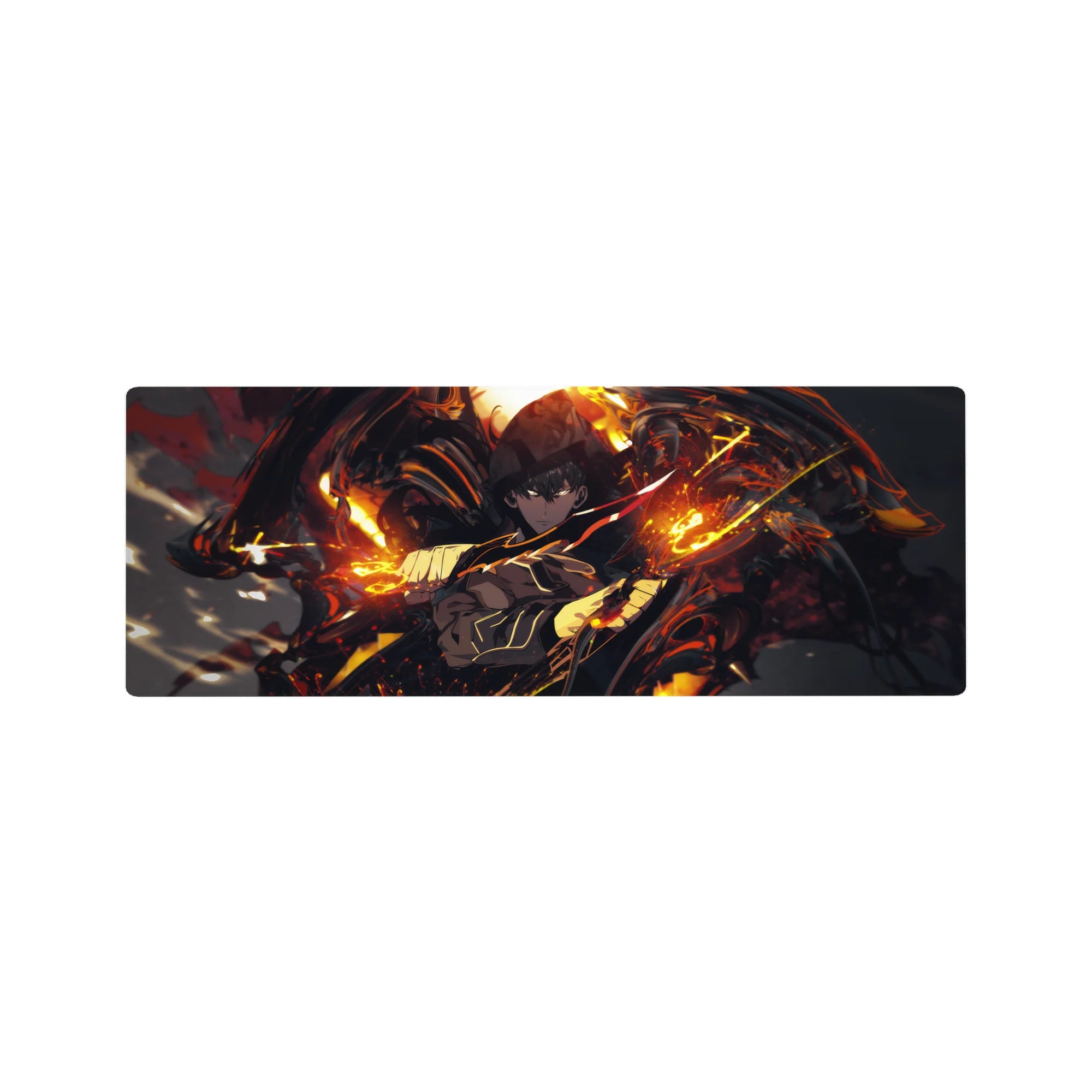 Solo Leveling Deskmat | Mousepad | Deskpad - Blazing Fury Ascend