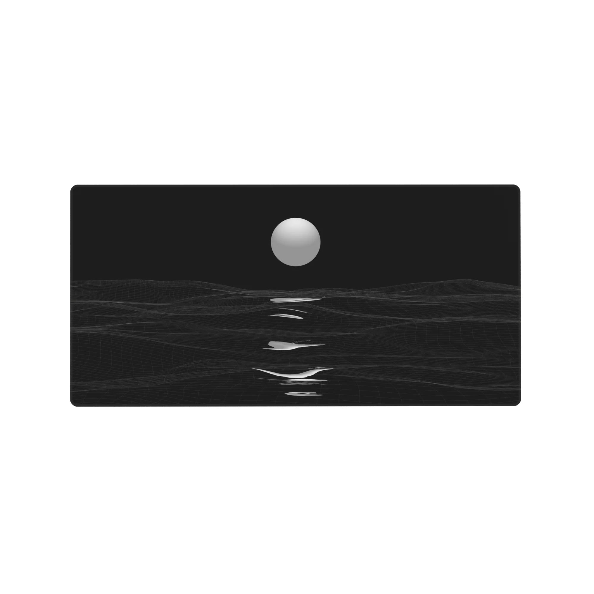 Abstract Deskmat | Mousepad | Deskpad - Moonlit Wave Horizon - AniChan