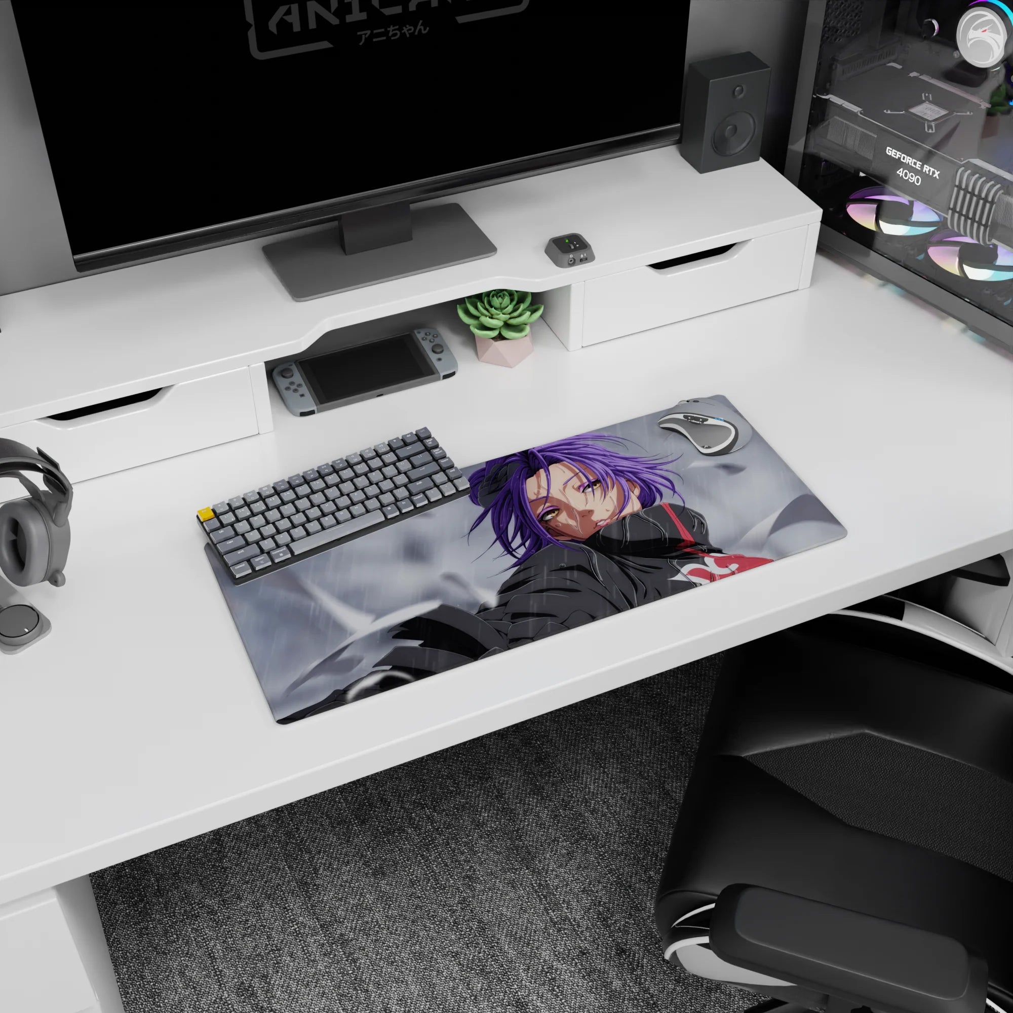 Akatsuki Deskmat | Mousepad | Deskpad - Konan Rainfall - AniChan