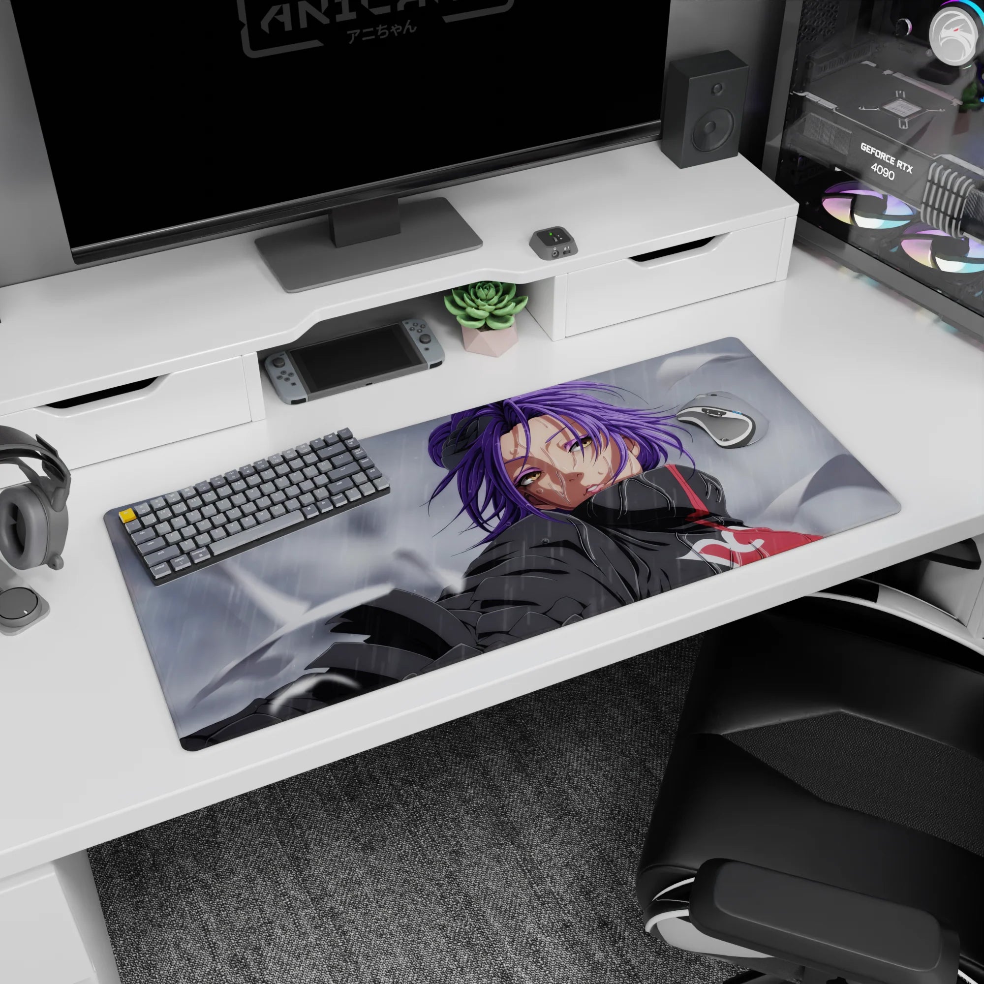 Akatsuki Deskmat | Mousepad | Deskpad - Konan Rainfall - AniChan