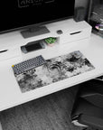 Abstract Deskmat | Mousepad | Deskpad - Monochrome Liquid Swirl - AniChan