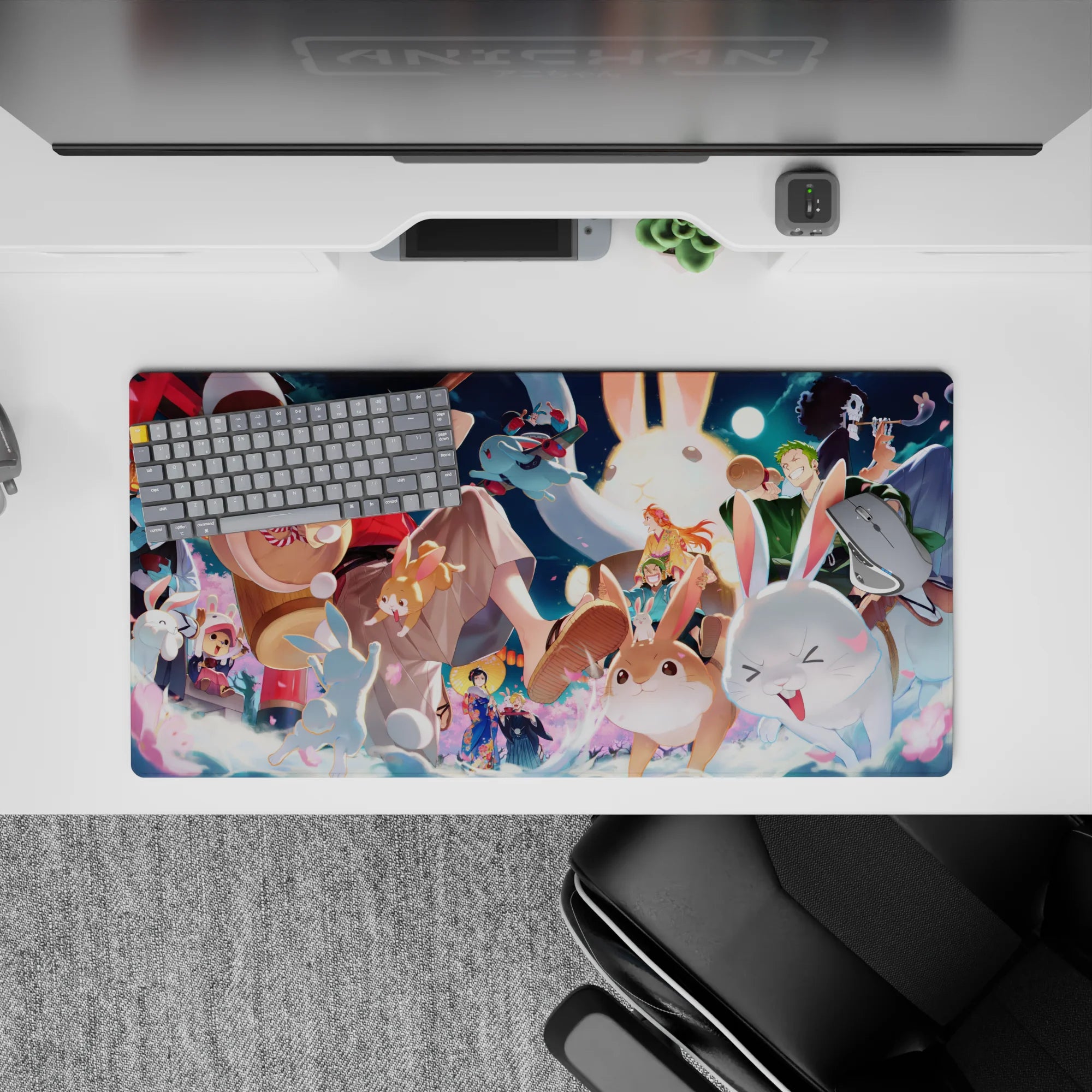 One Piece Deskmat | Mousepad | Deskpad - Bunny Festival Bash - AniChan