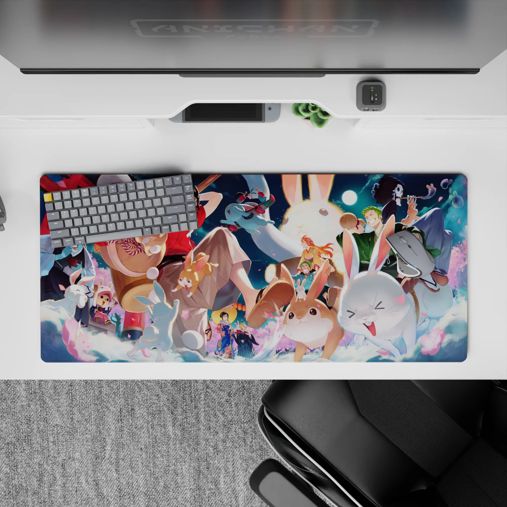 One Piece Deskmat | Mousepad | Deskpad - Bunny Festival Bash - AniChan