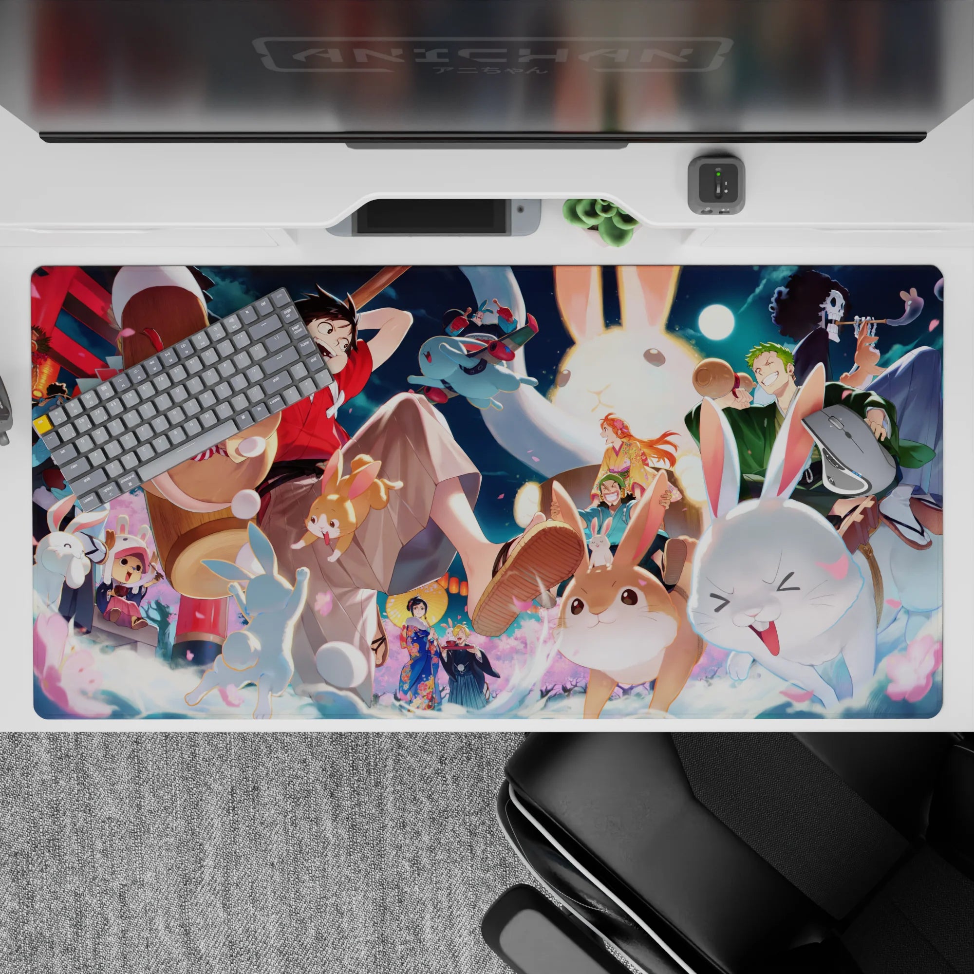 One Piece Deskmat | Mousepad | Deskpad - Bunny Festival Bash - AniChan