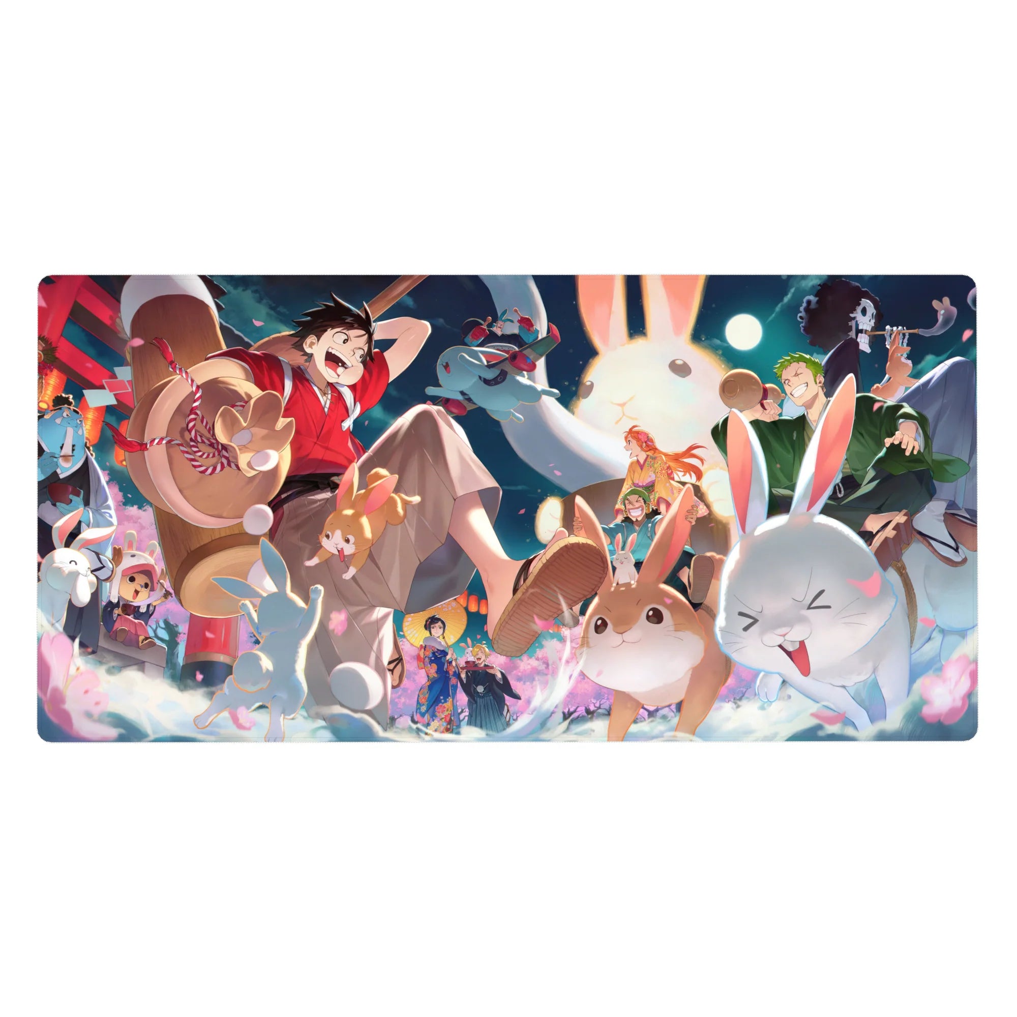 One Piece Deskmat | Mousepad | Deskpad - Bunny Festival Bash - AniChan