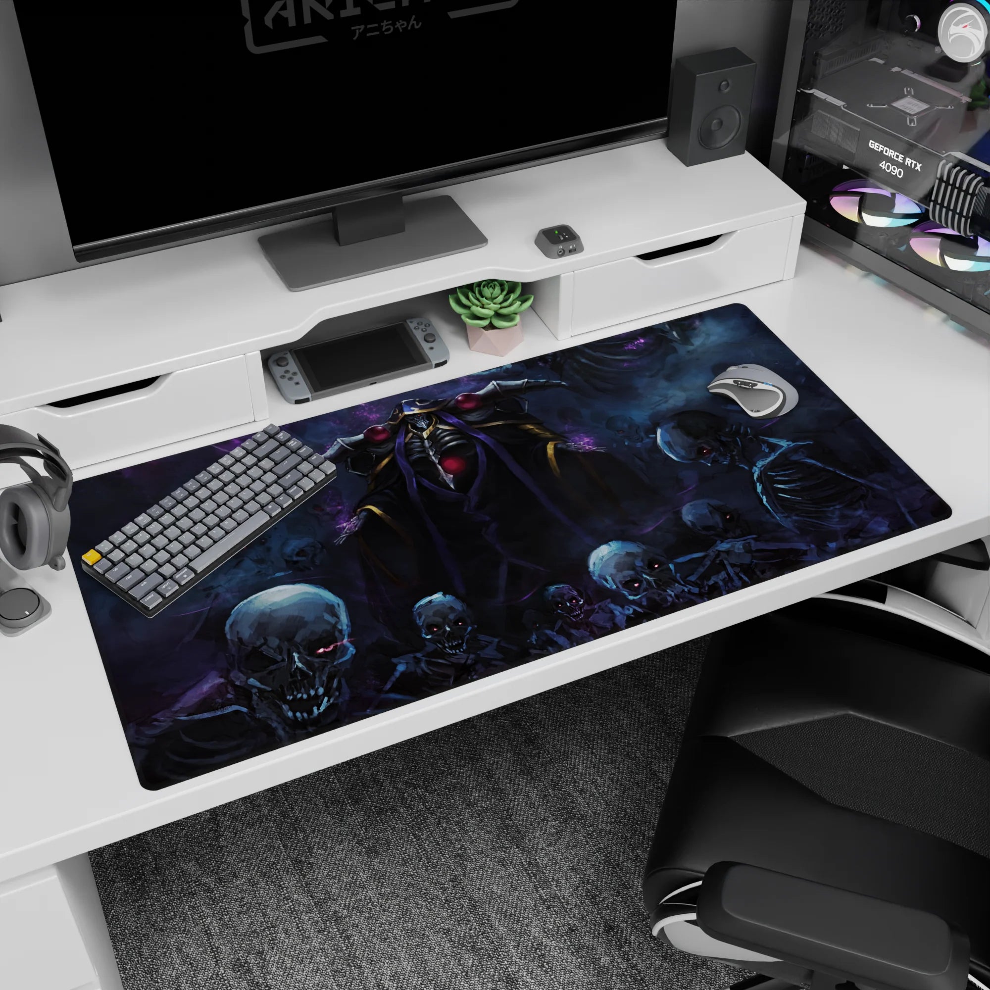 Overlord Deskmat | Mousepad | Deskpad - Ainz's Dark Legion - AniChan