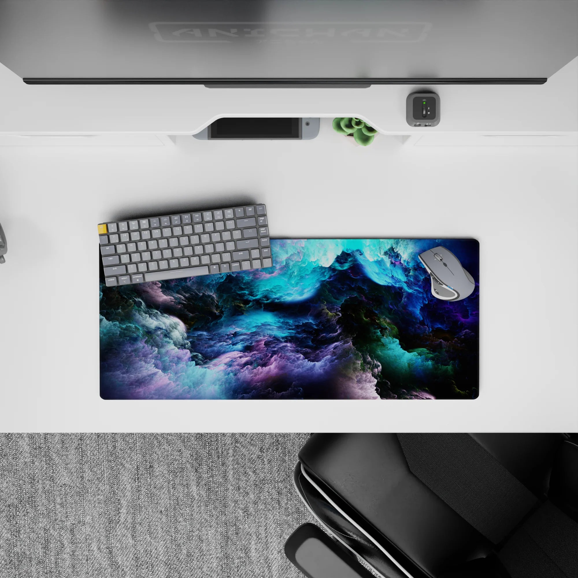 Abstract Deskmat | Mousepad | Deskpad - Celestial Nebula Dream - AniChan