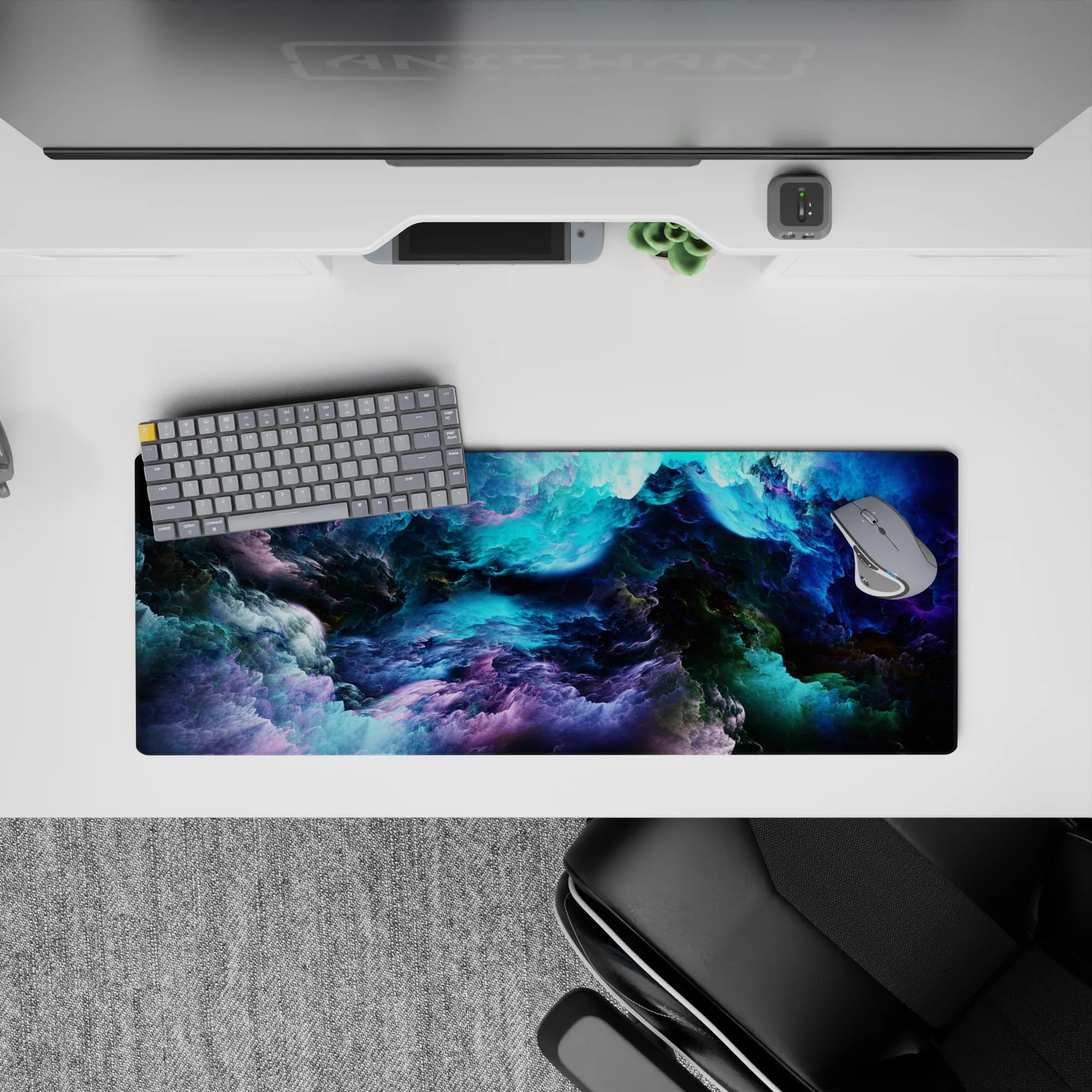 Abstract Deskmat | Mousepad | Deskpad - Celestial Nebula Dream - AniChan