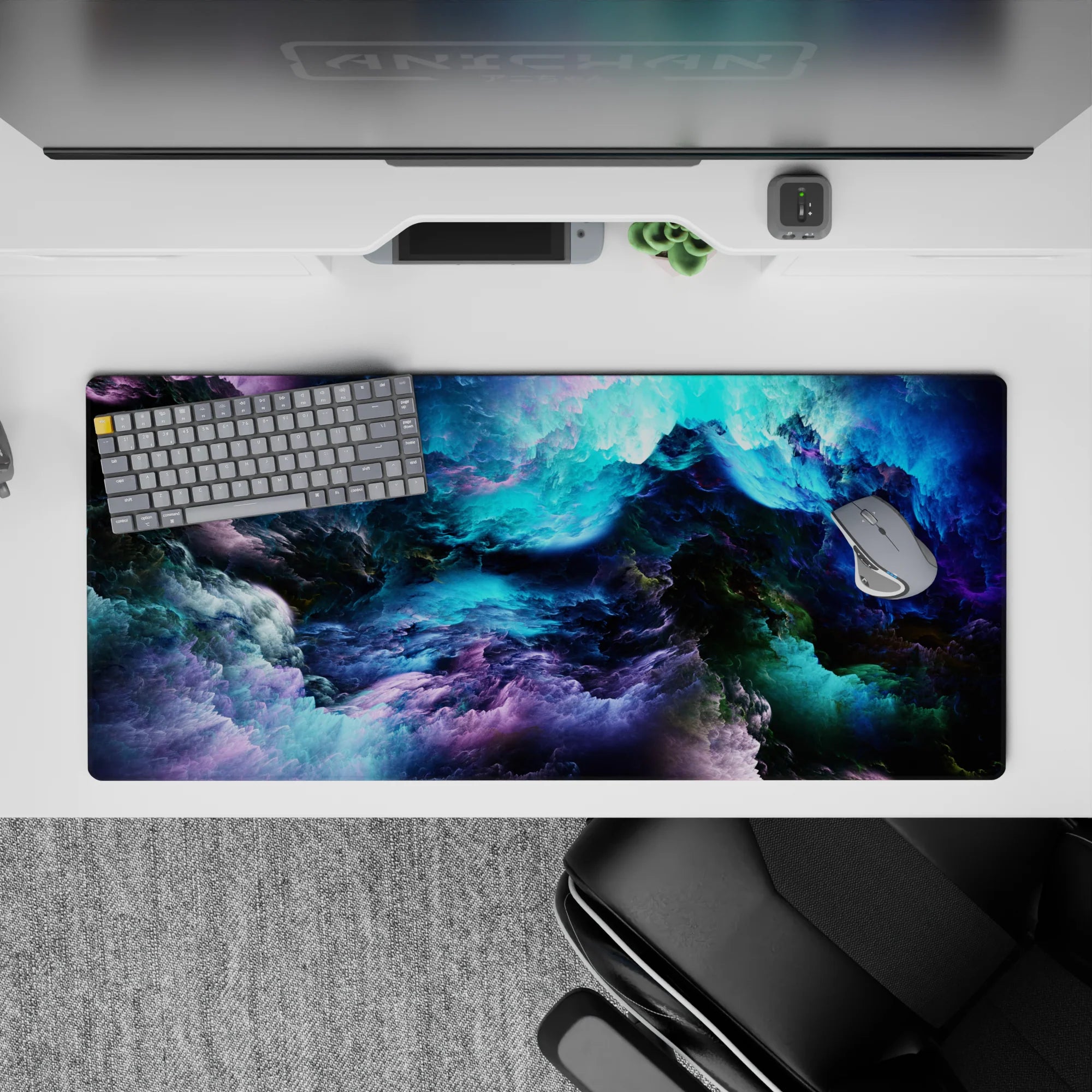 Abstract Deskmat | Mousepad | Deskpad - Celestial Nebula Dream - AniChan