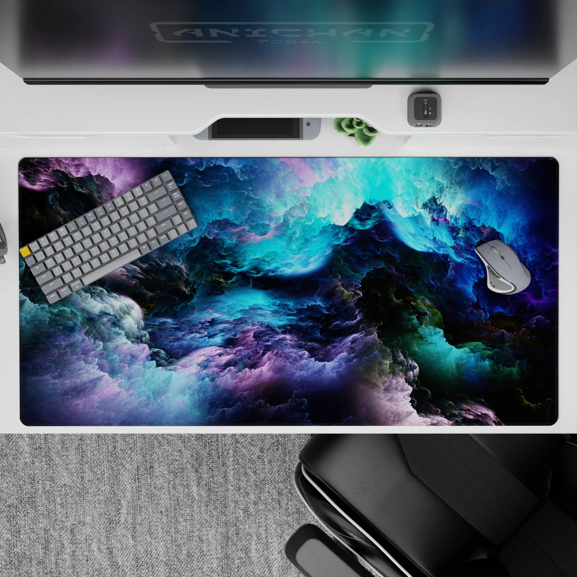 Abstract Deskmat | Mousepad | Deskpad - Celestial Nebula Dream - AniChan