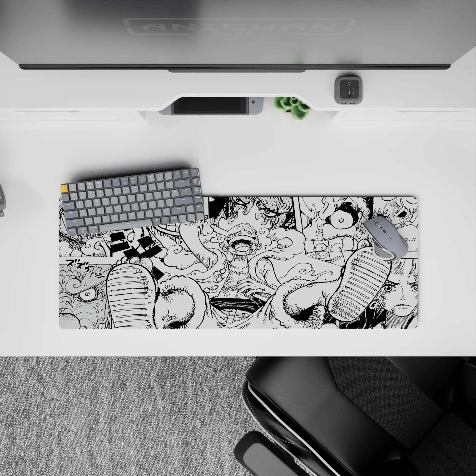 One Piece Deskmat | Mousepad | Deskpad - Gear 5 Manga Mayhem - AniChan