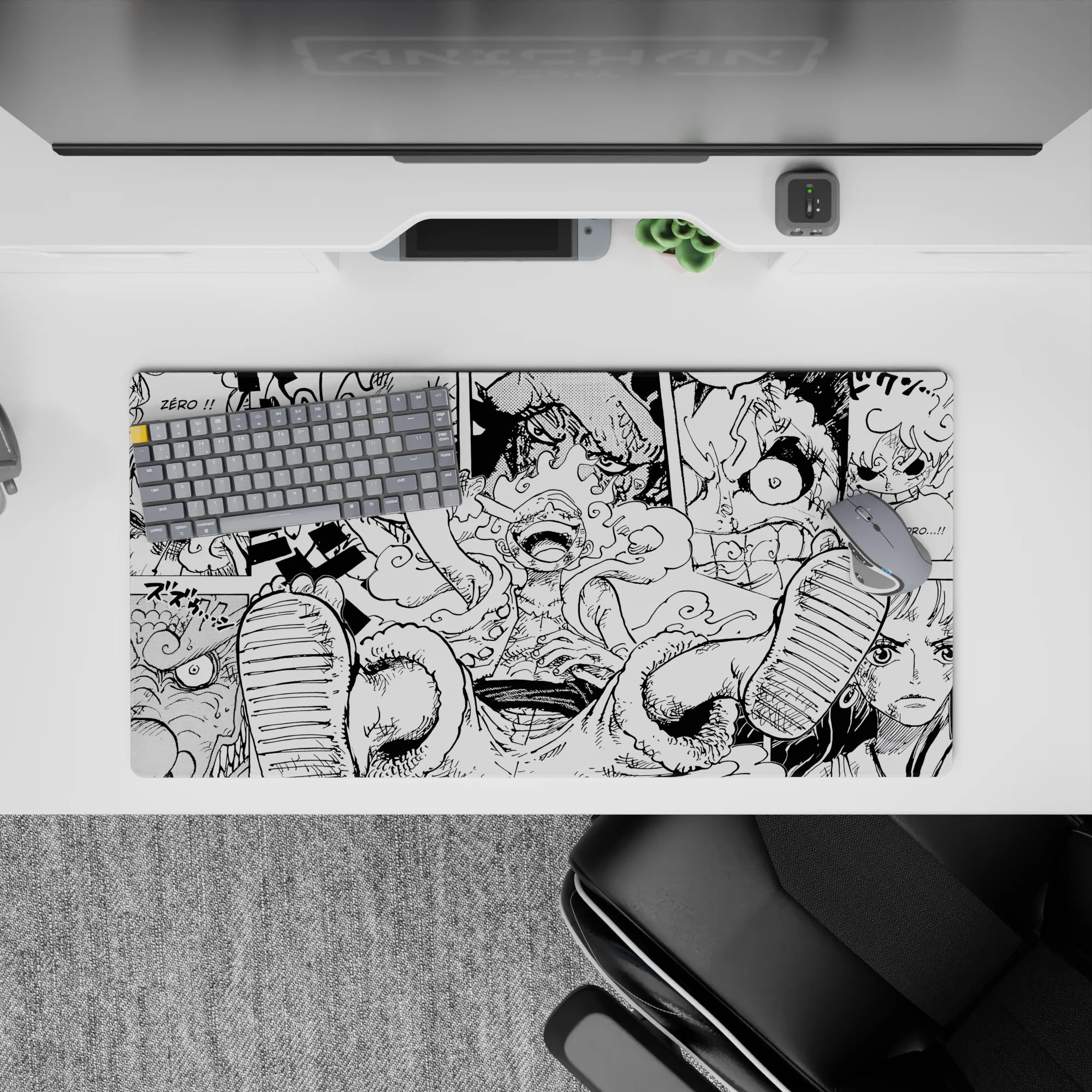 One Piece Deskmat | Mousepad | Deskpad - Gear 5 Manga Mayhem - AniChan