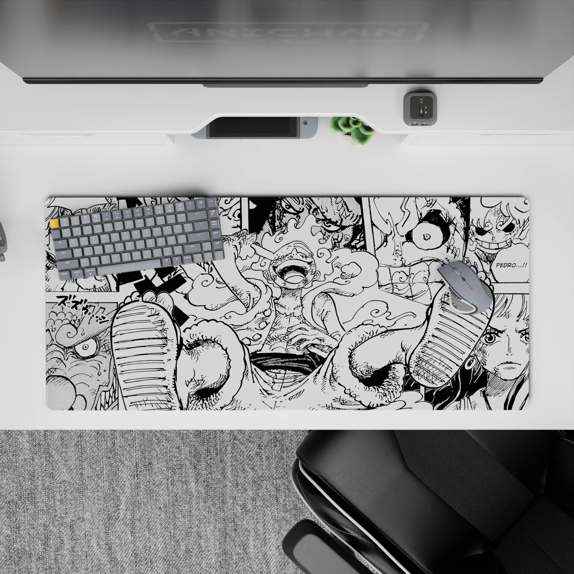 One Piece Deskmat | Mousepad | Deskpad - Gear 5 Manga Mayhem - AniChan