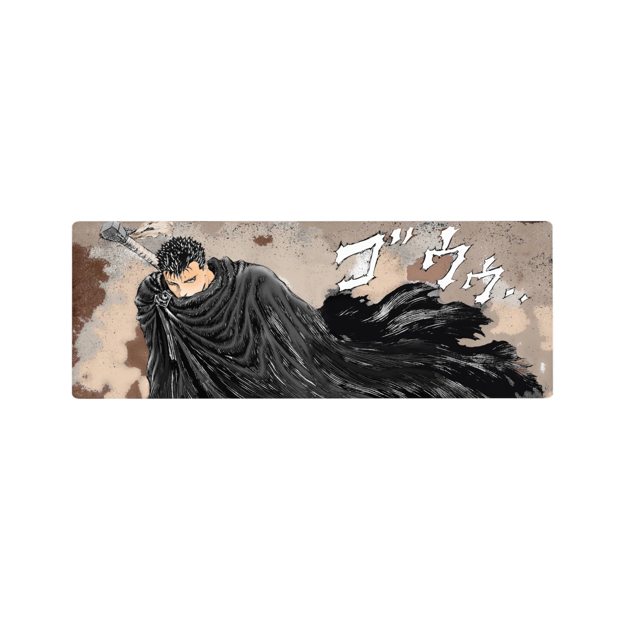 Berserk Deskmat | Mousepad | Deskpad - Guts&#39; Relentless Fury - AniChan