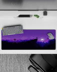 Vector Landscapes Deskmat | Mousepad | Deskpad - Moonlit Journey